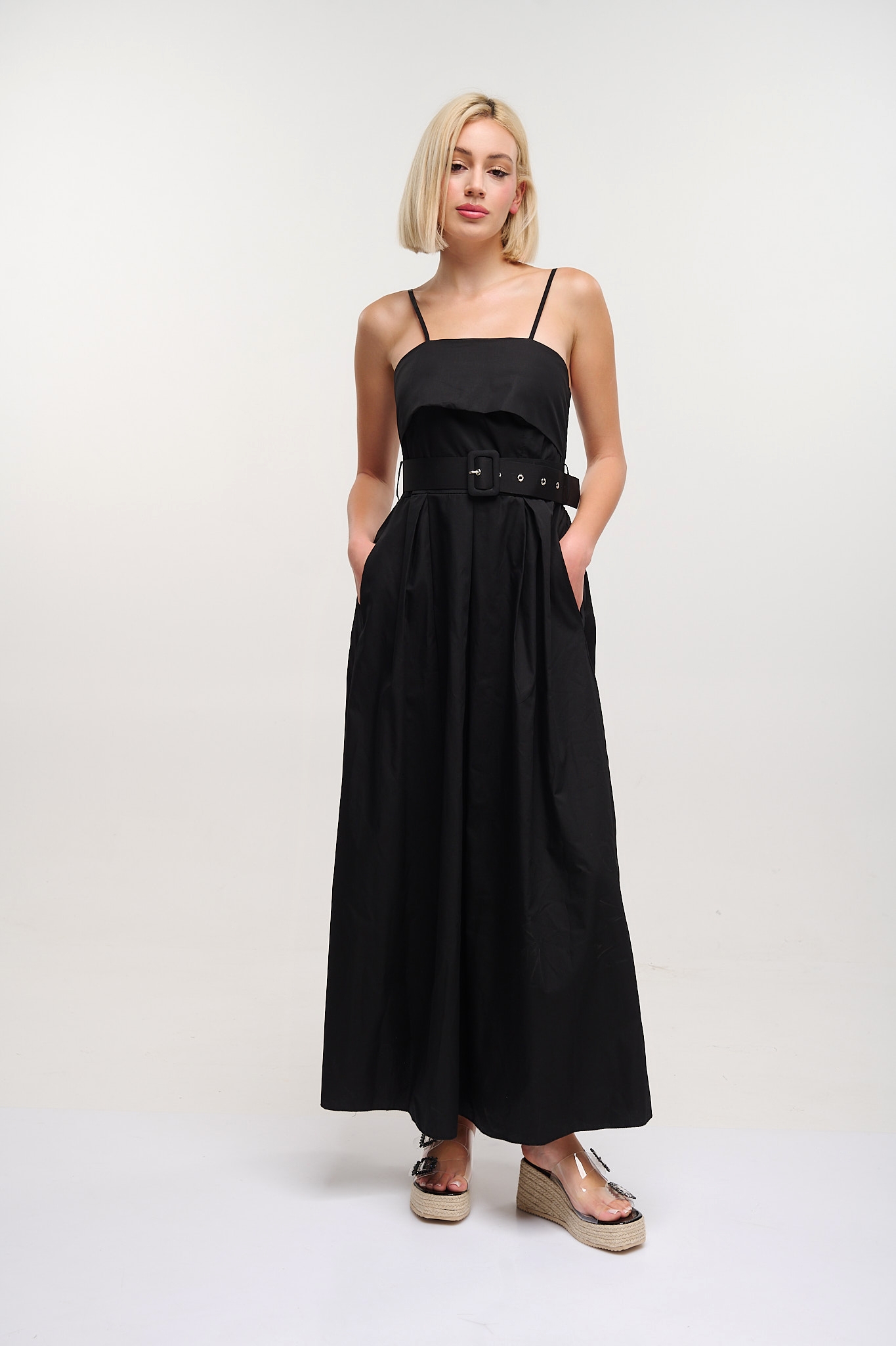 Belted Maxi Dress