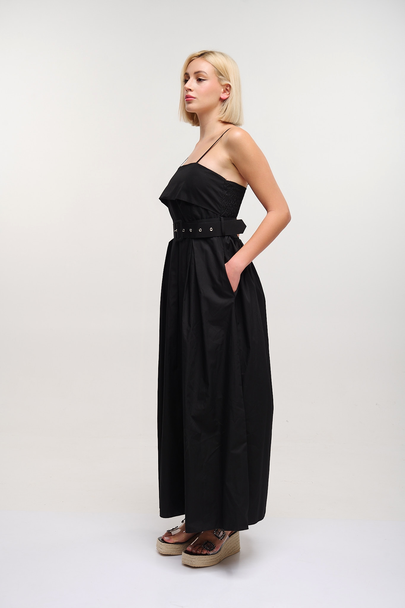 Belted Maxi Dress