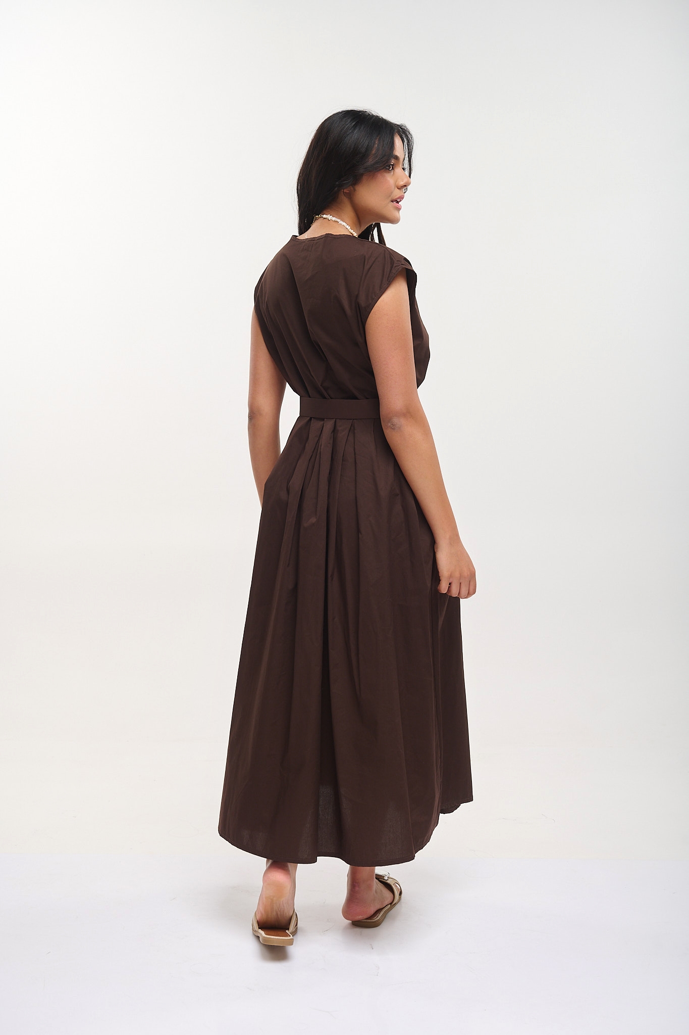 Midi Dress With Belt