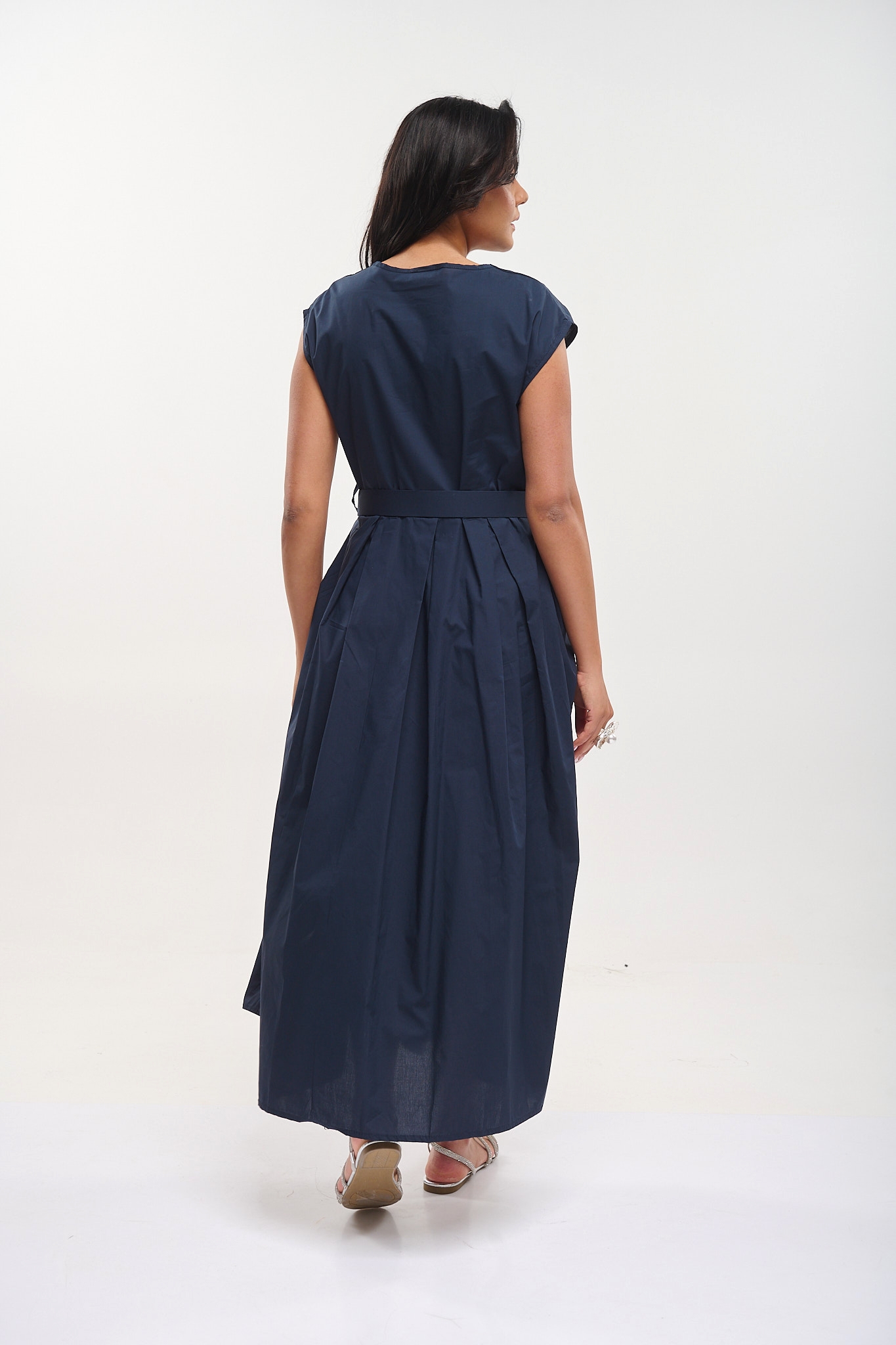 Midi Dress With Belt