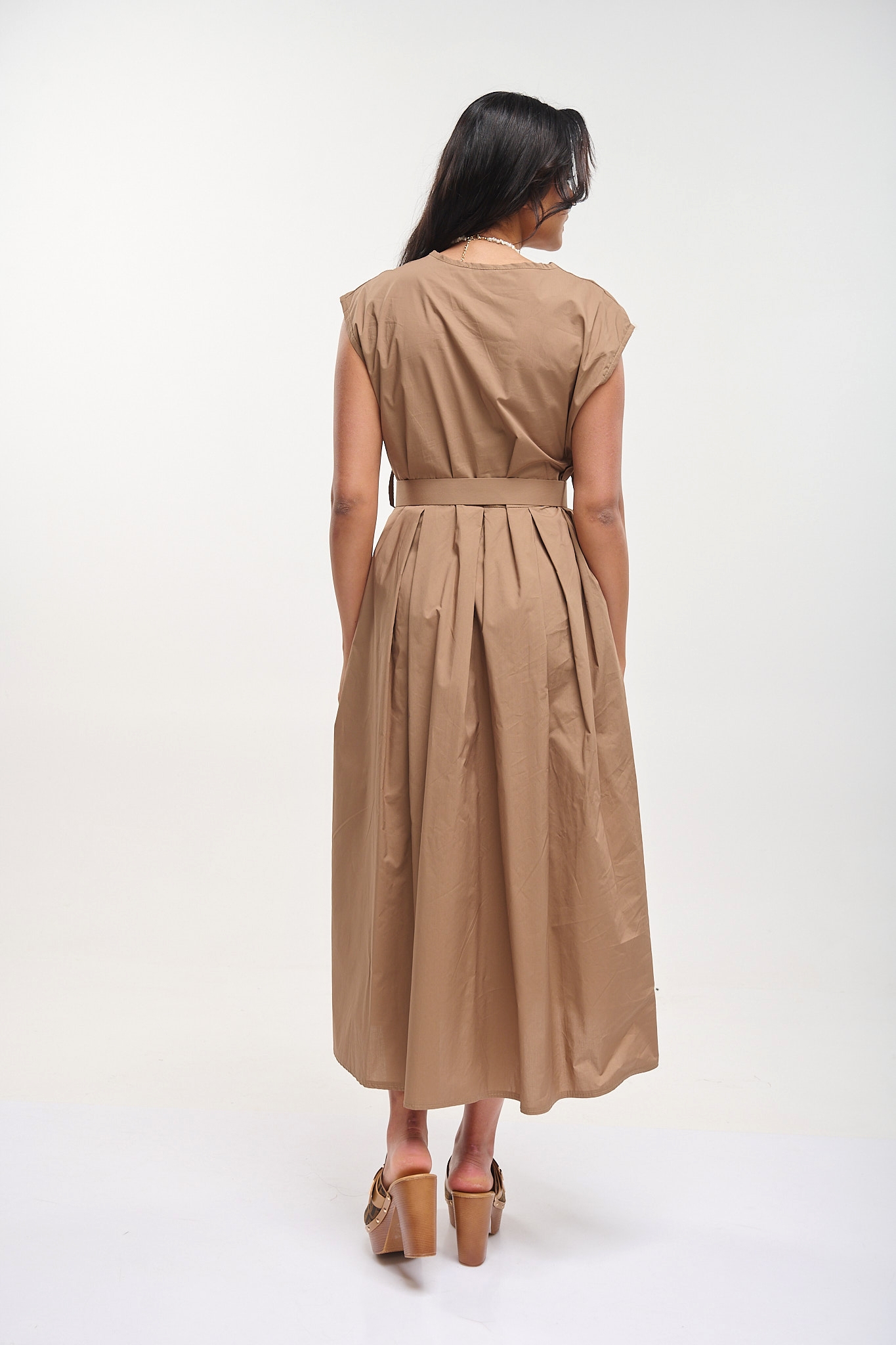 Midi Dress With Belt