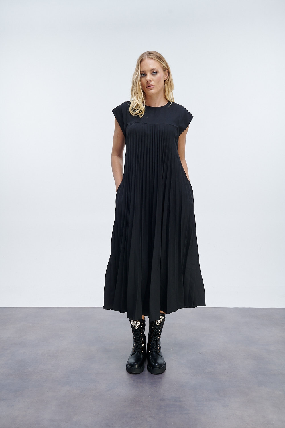 Maxi Pleated Dress