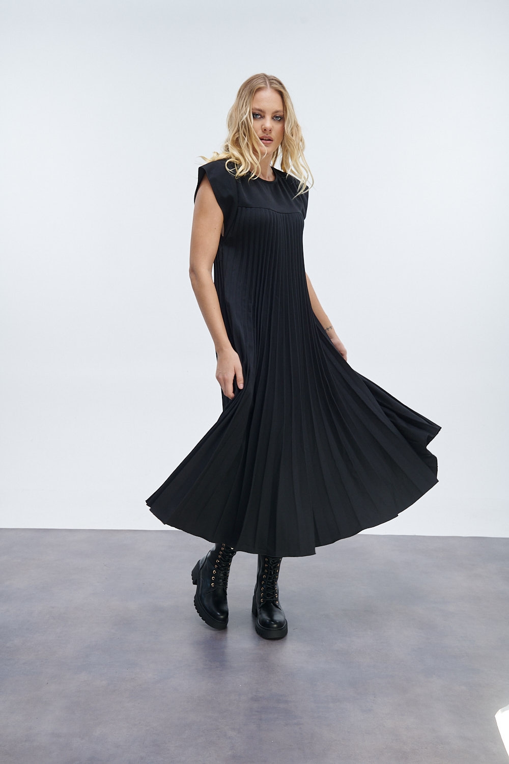 Maxi Pleated Dress