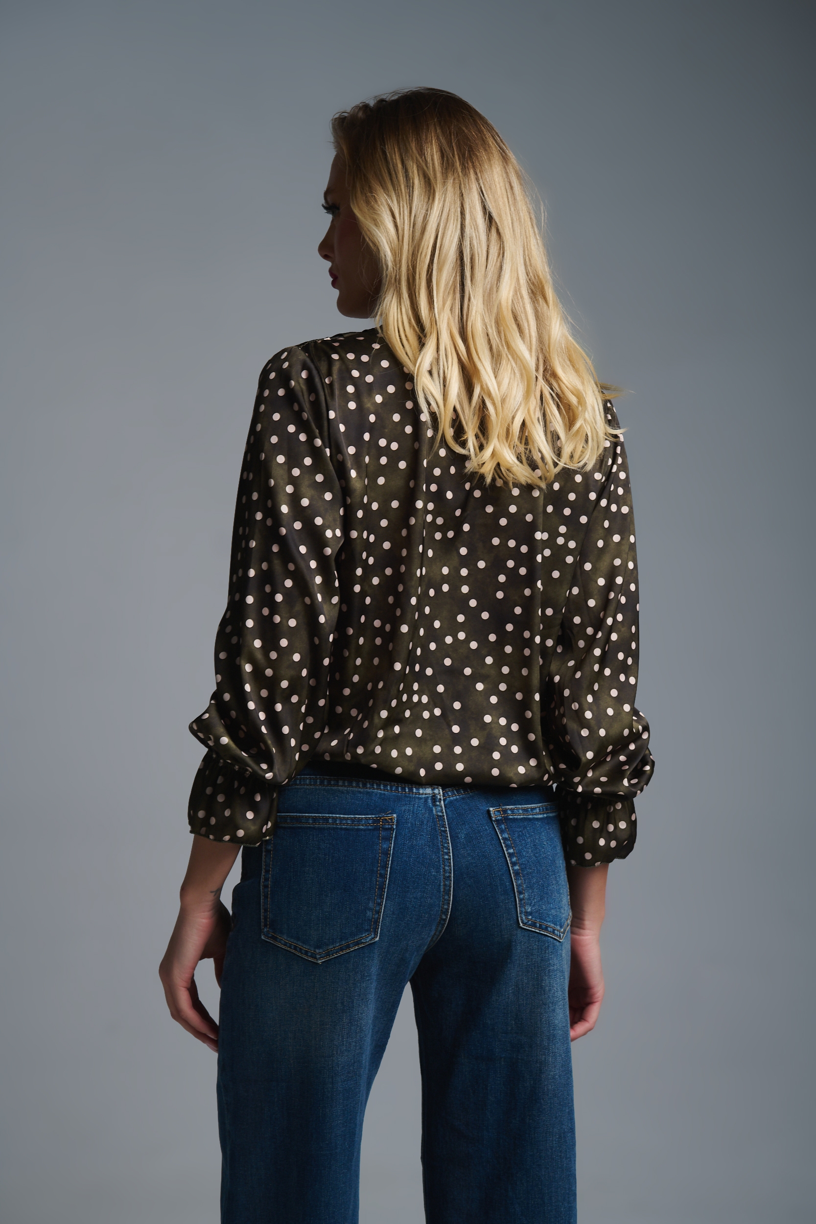 Μπλούζα Κρουαζέ Πουα Με Λάστιχο Κάτω