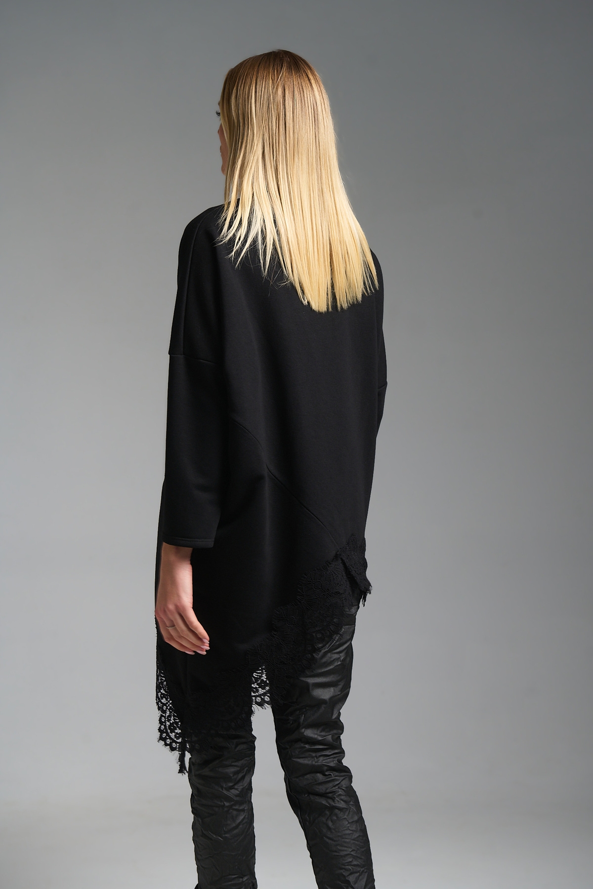 Μπλούζα Φούτερ Μύτη Με Δαντέλα