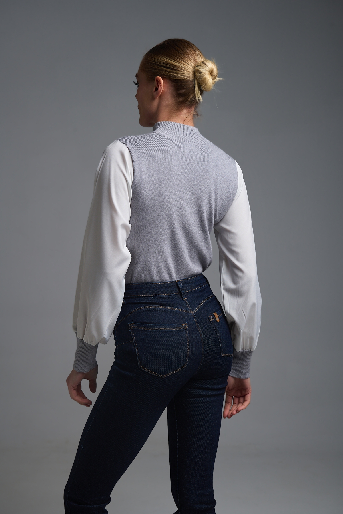 Μπλούζα Πουκάμισο Μανίκι Πλεκτό