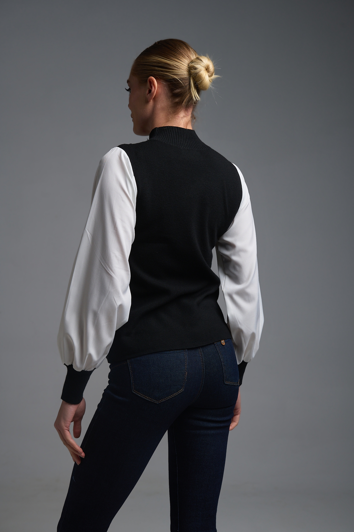 Μπλούζα Πουκάμισο Μανίκι Πλεκτό