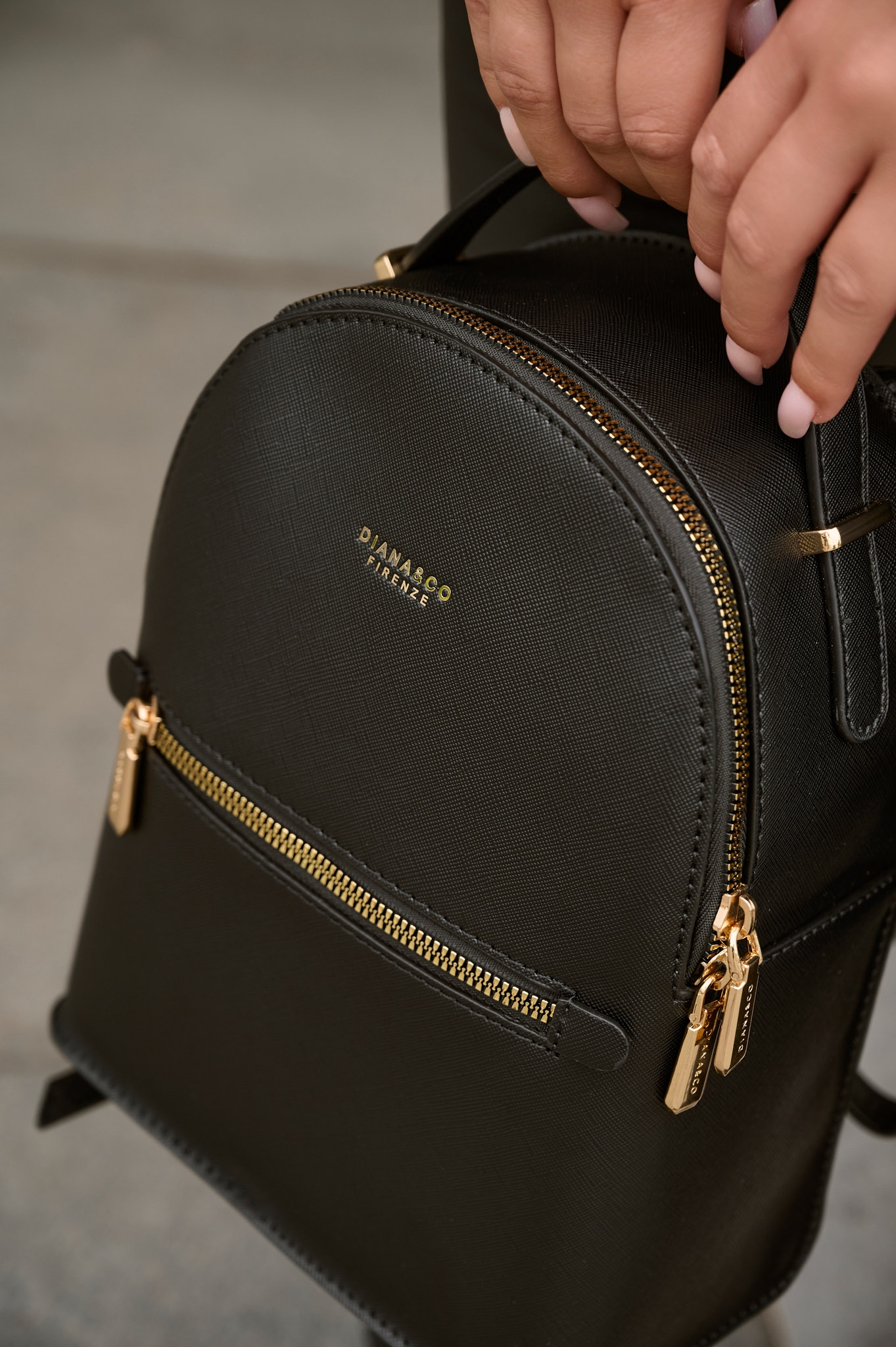 Zipper Hard Backpack