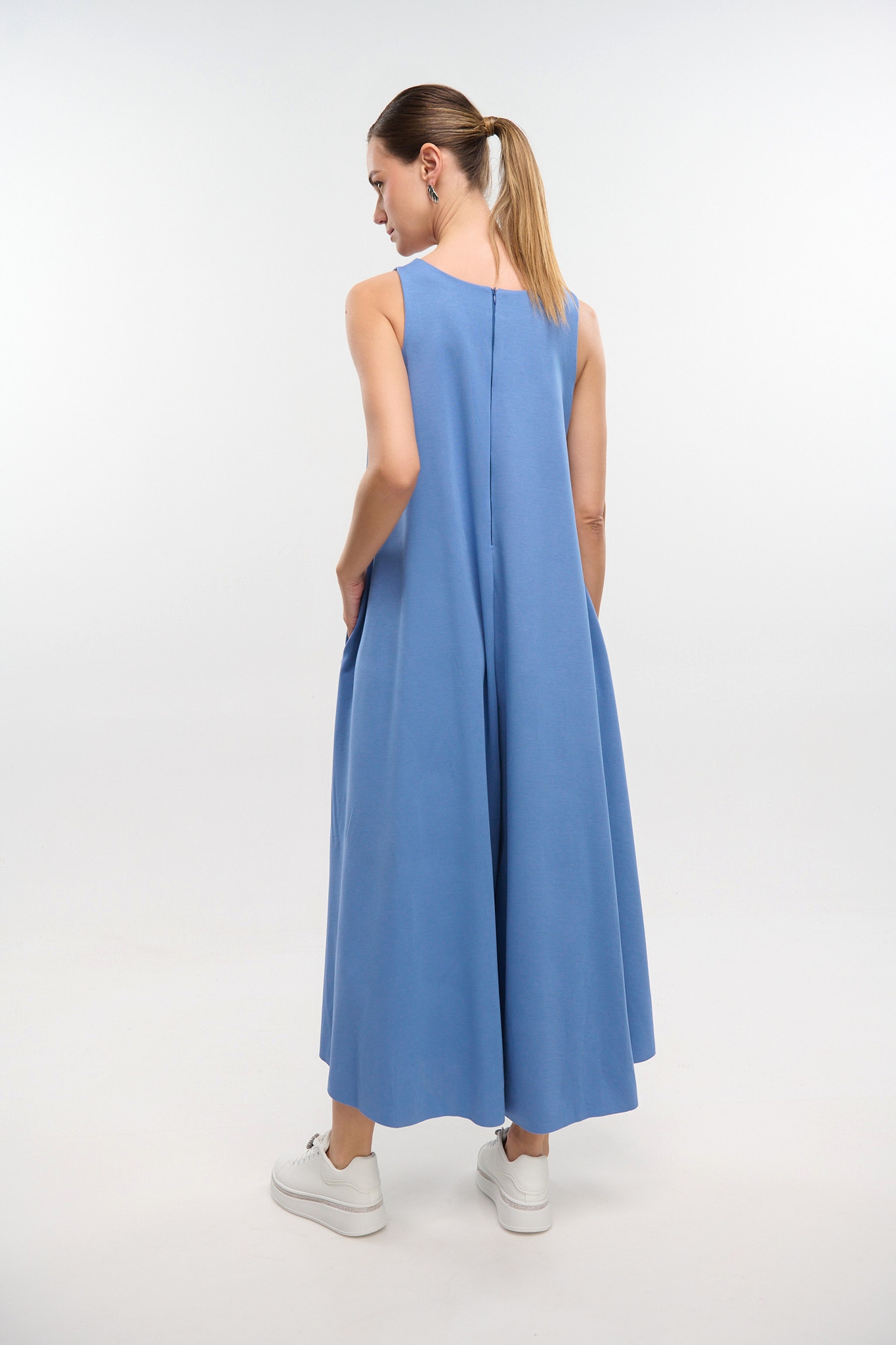 Oversized Jumpsuit With Brooch