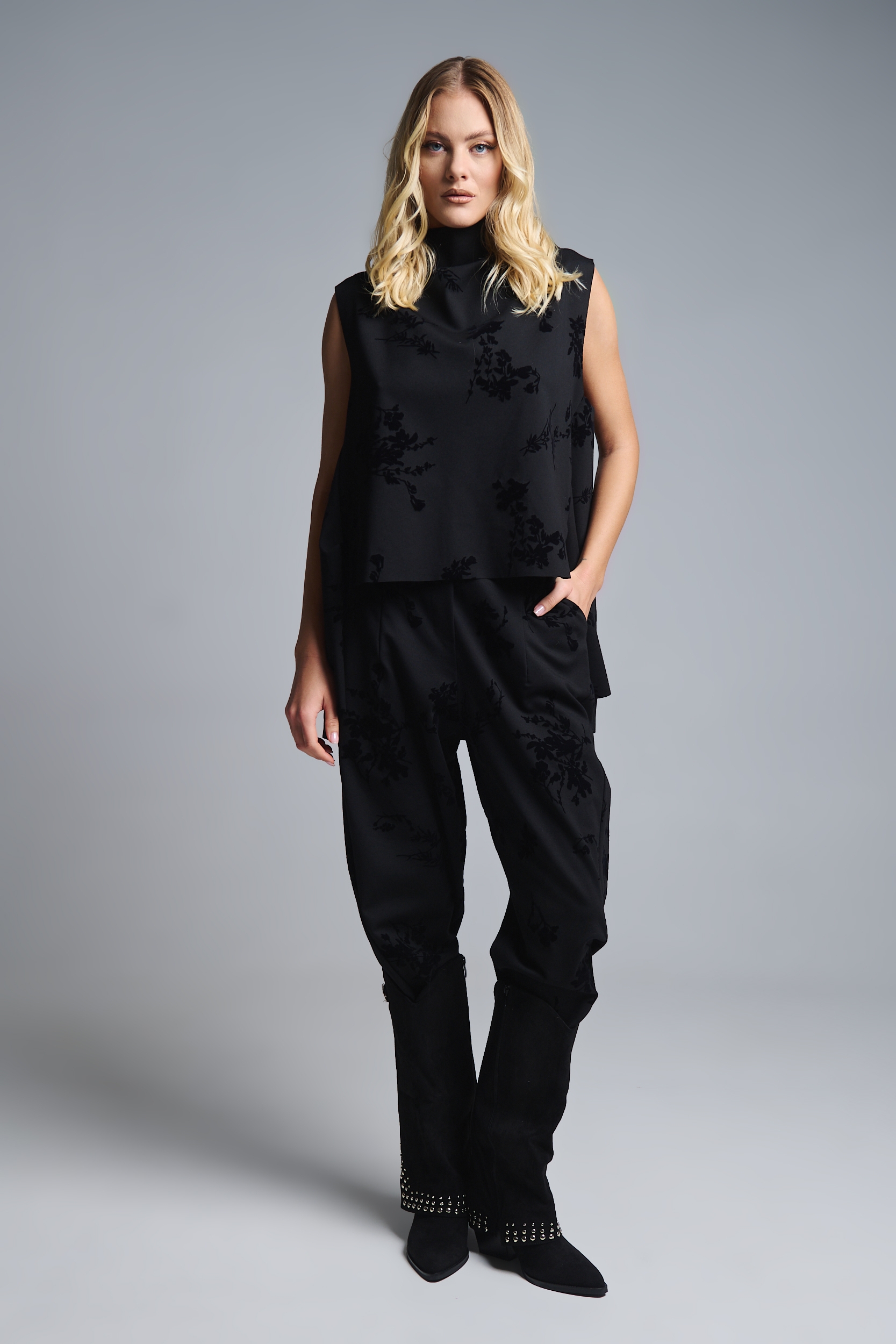 Σετ Μπλούζα Αμάνικη Βράκα Μπροκάρ