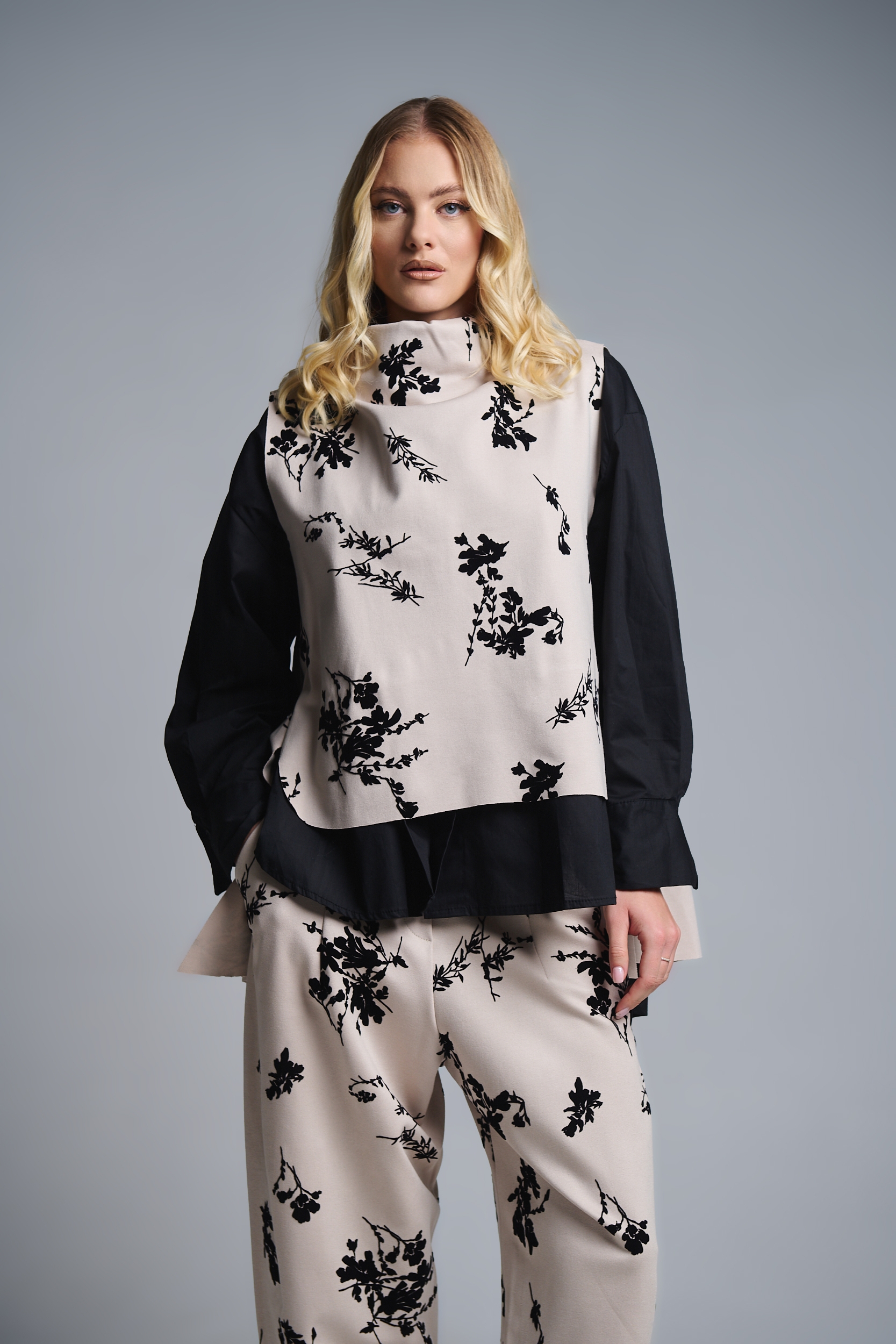 Σετ Μπλούζα Αμάνικη Βράκα Μπροκάρ