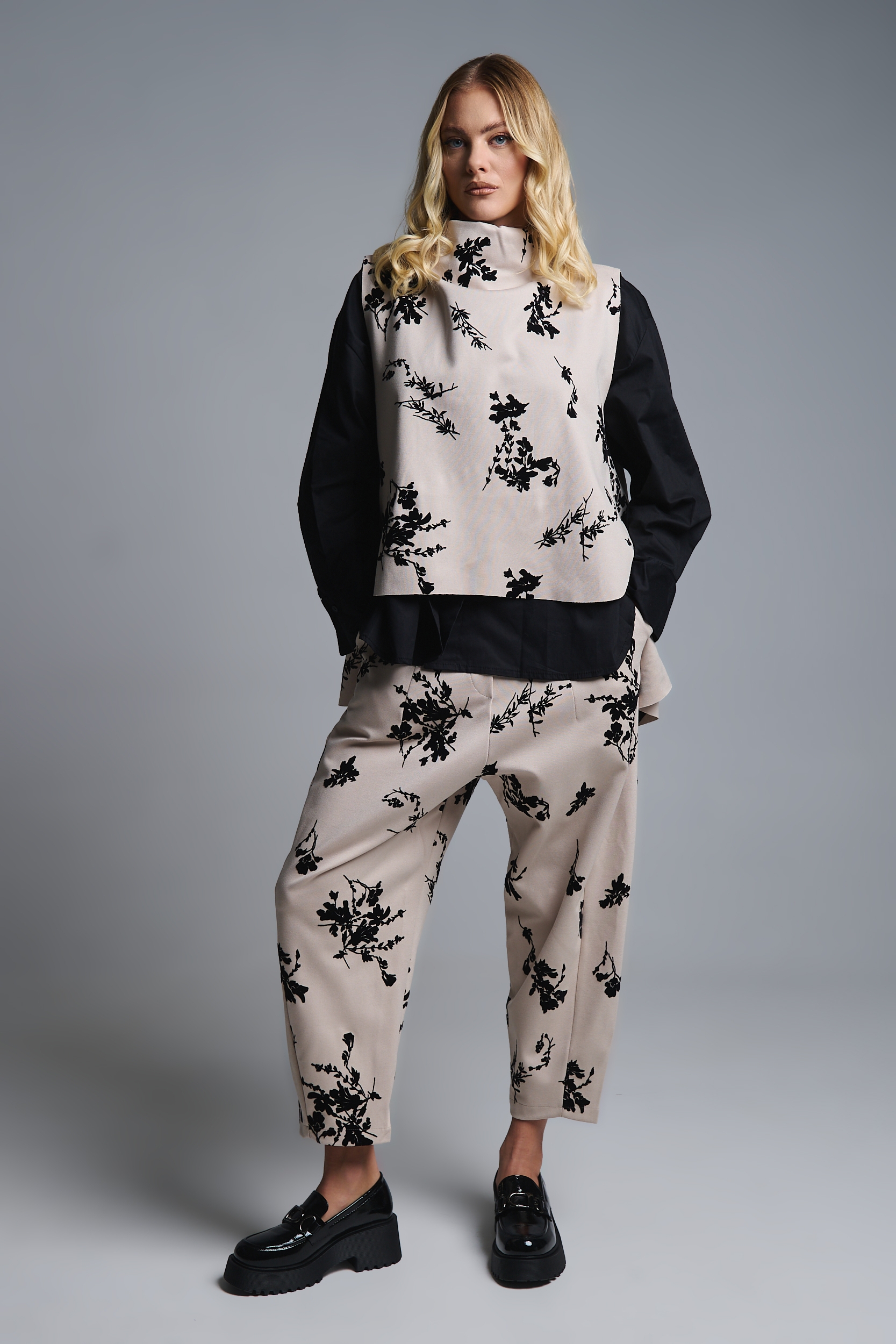 Σετ Μπλούζα Αμάνικη Βράκα Μπροκάρ