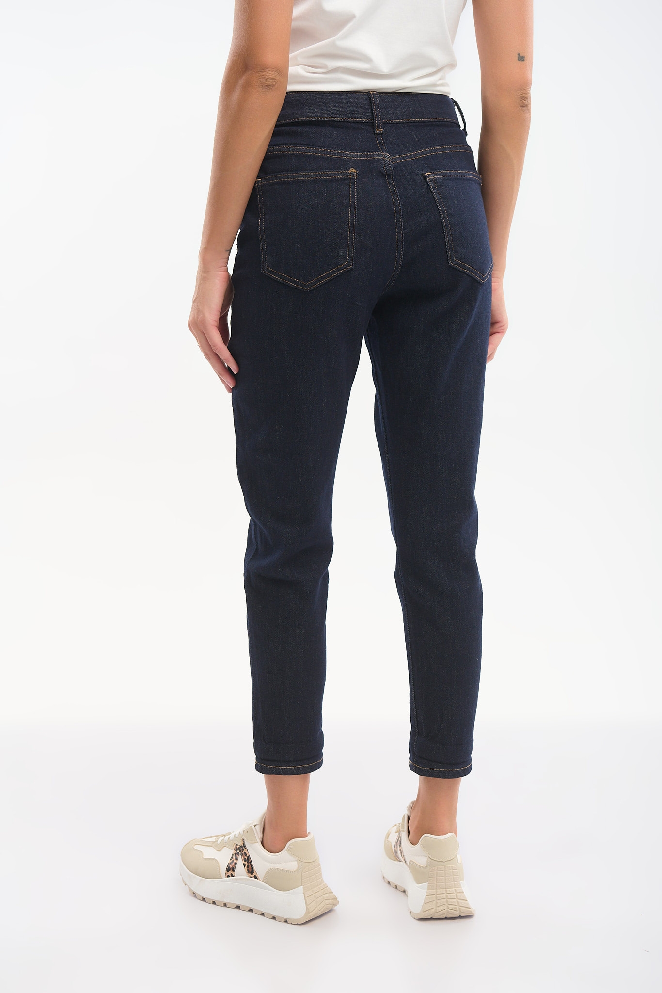Τζιν Mom Fit Με Στράς