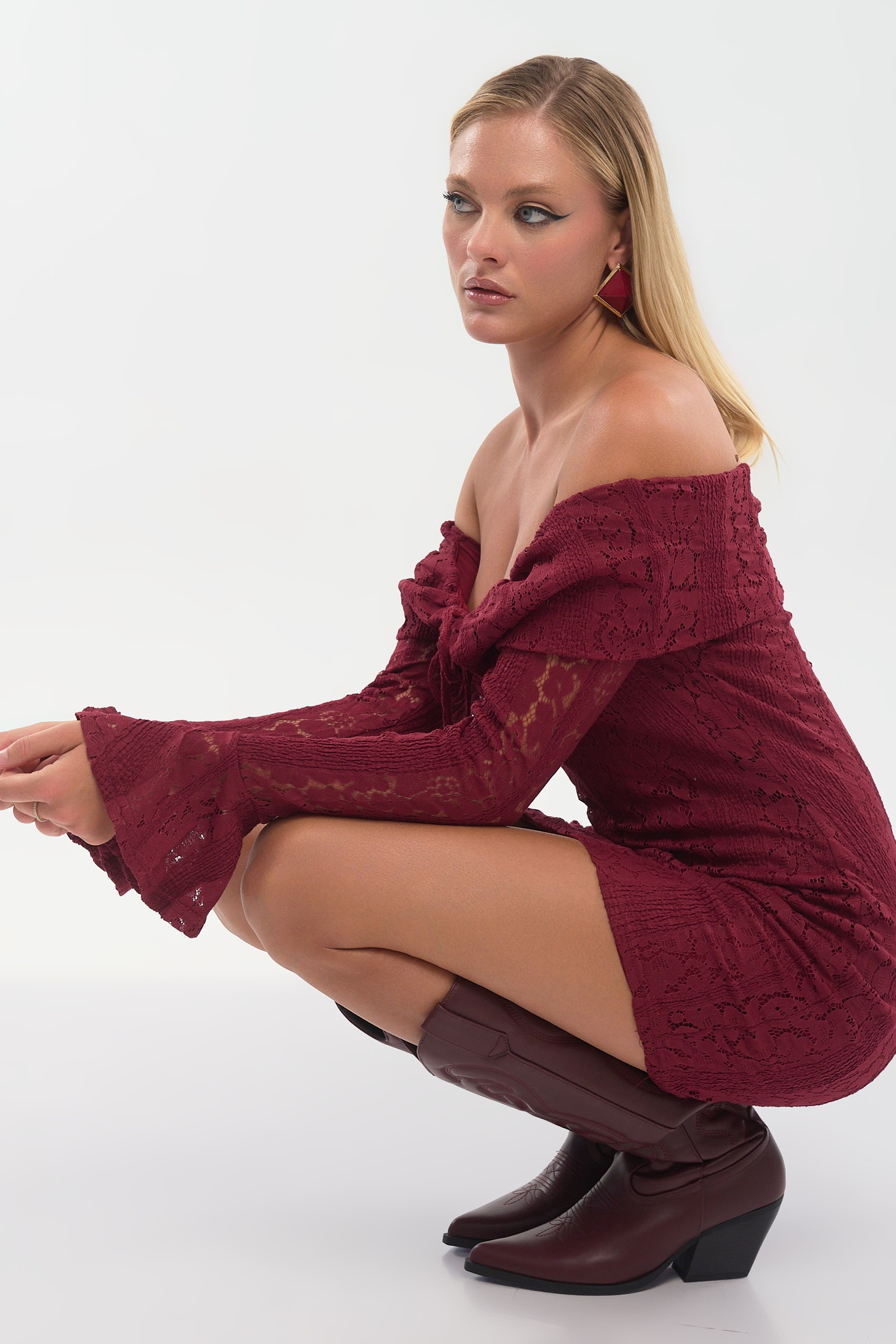 Off Shoulder Lace Dress