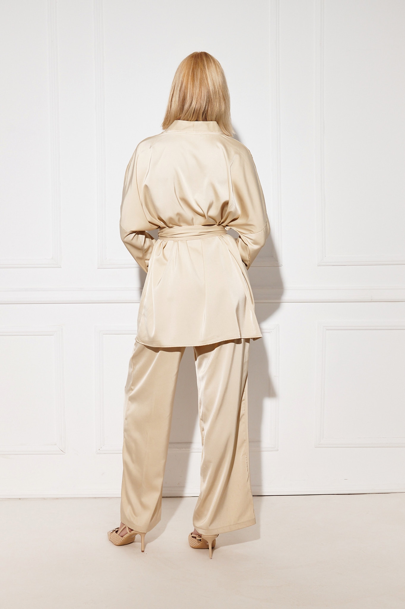 Satin Set Kimono & Pants