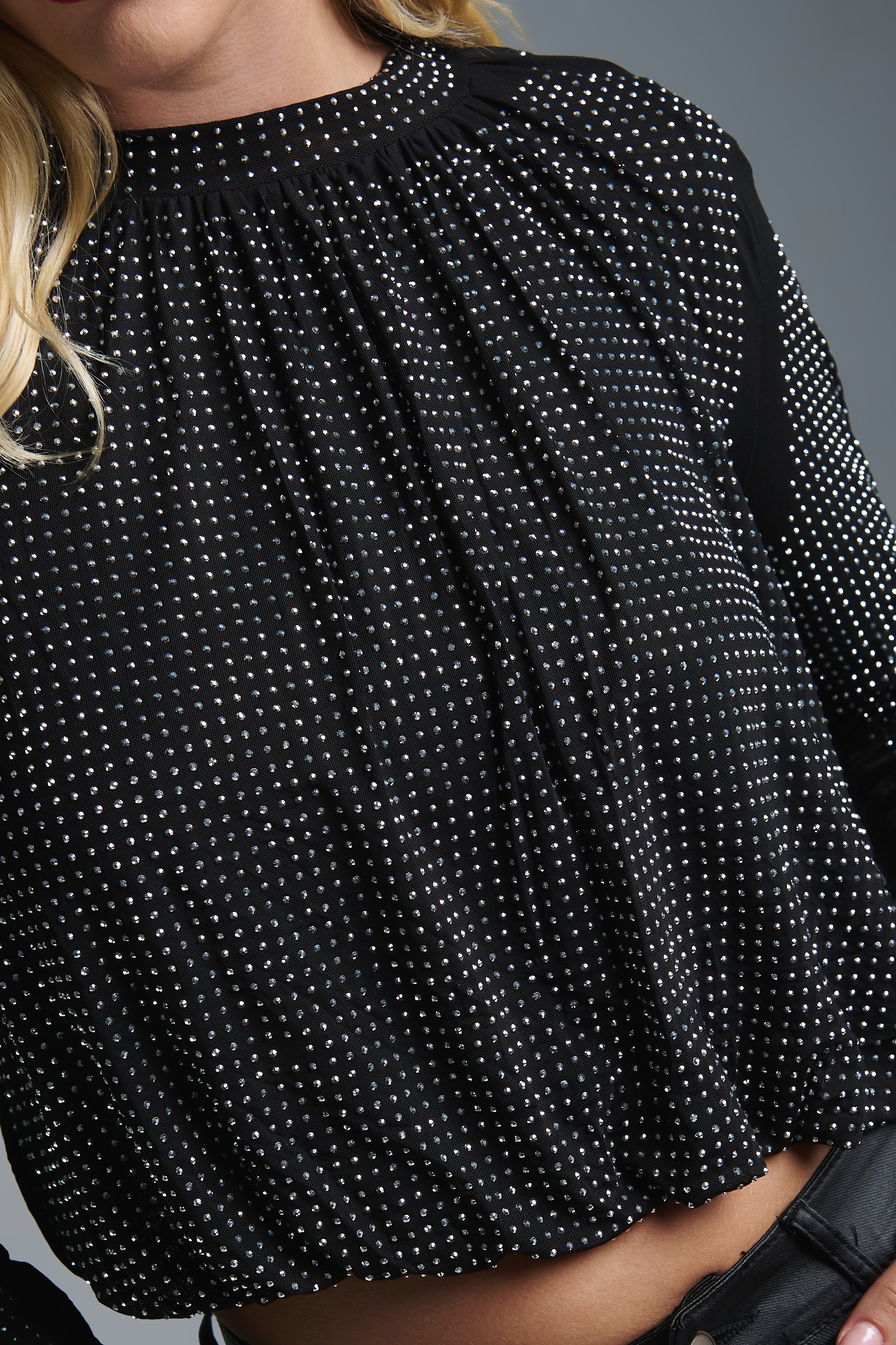 Μπλούζα Τούλι Ballon Στρας