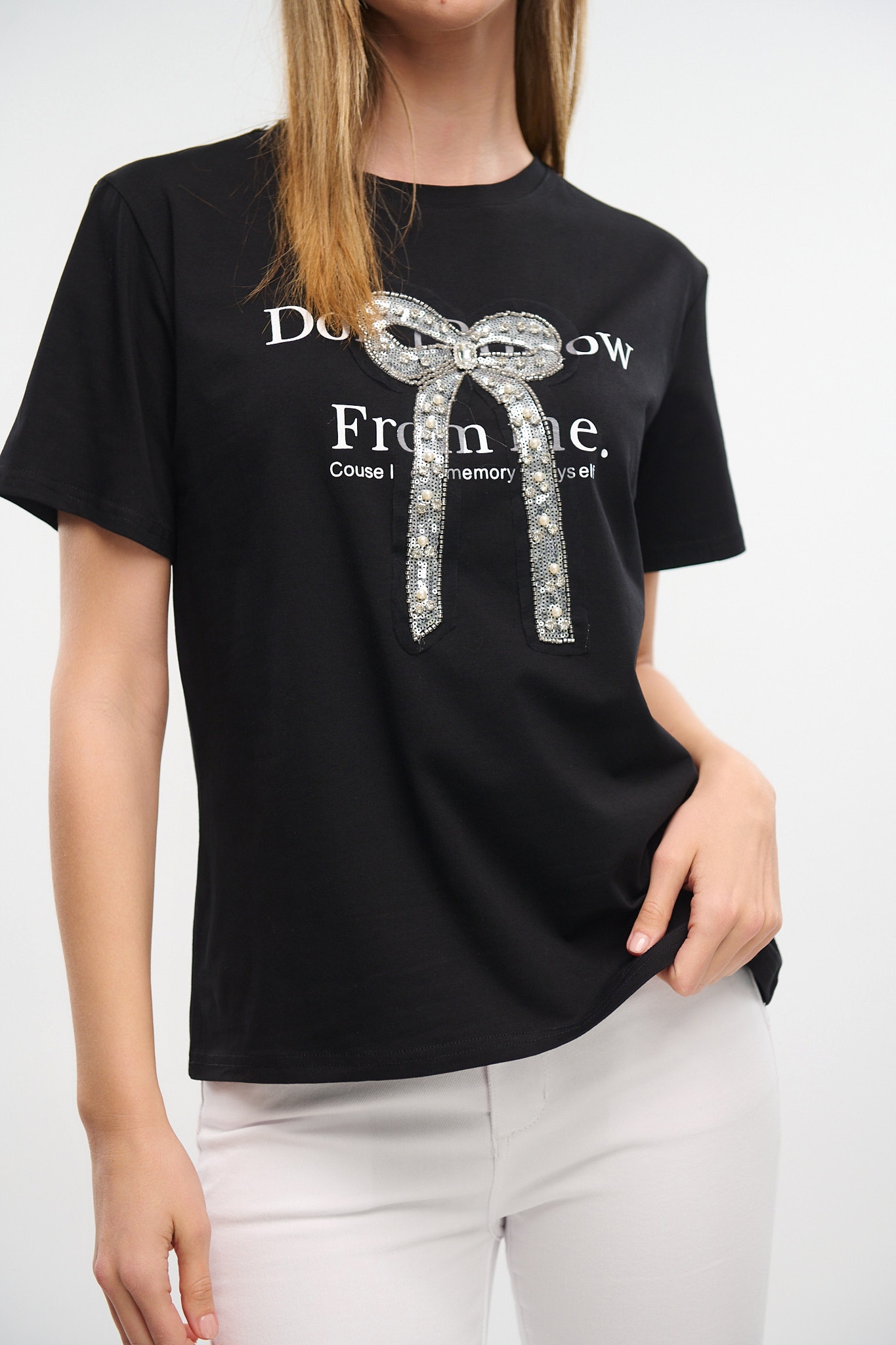 T-shirt Με Τύπωμα Φιόγκο
