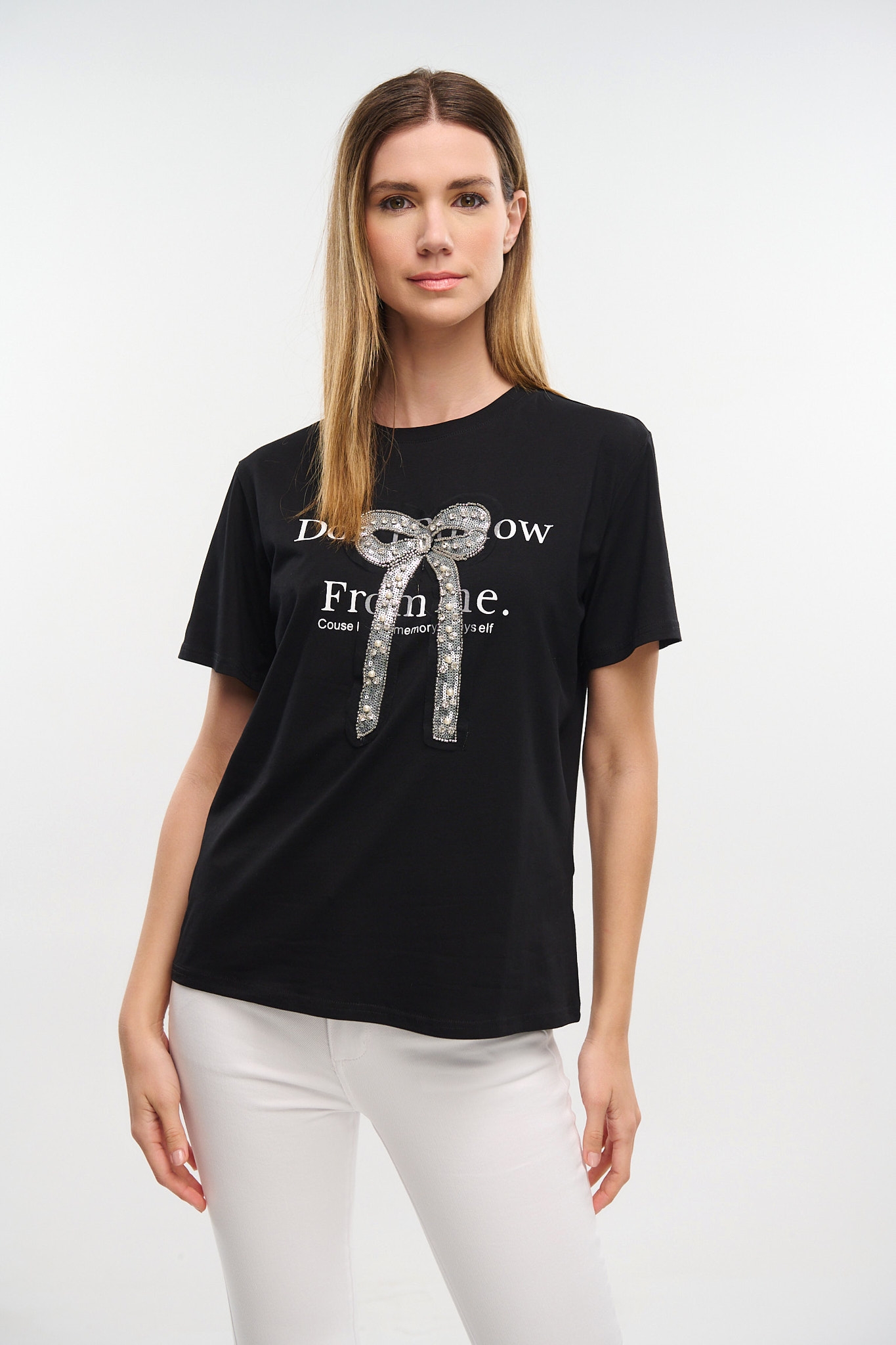 T-shirt Με Τύπωμα Φιόγκο