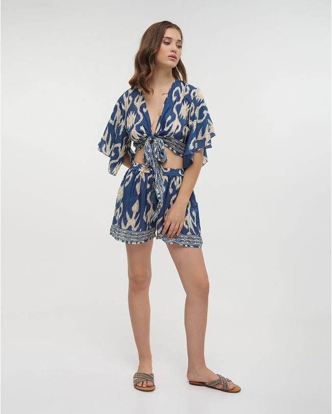 Ble Knot Top