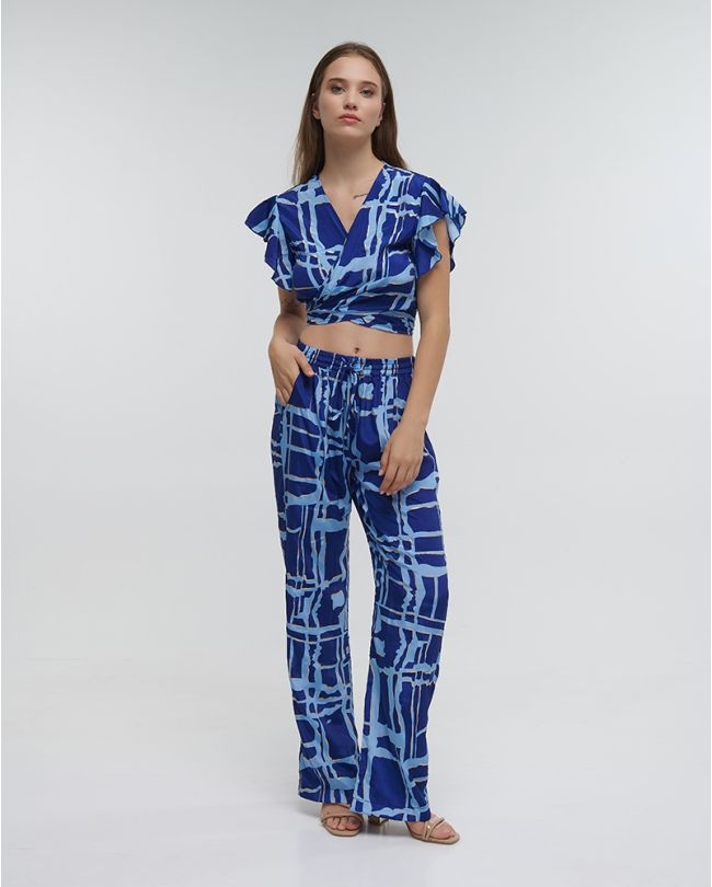 Ble Knot Top