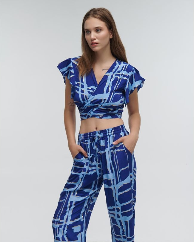 Ble Knot Top