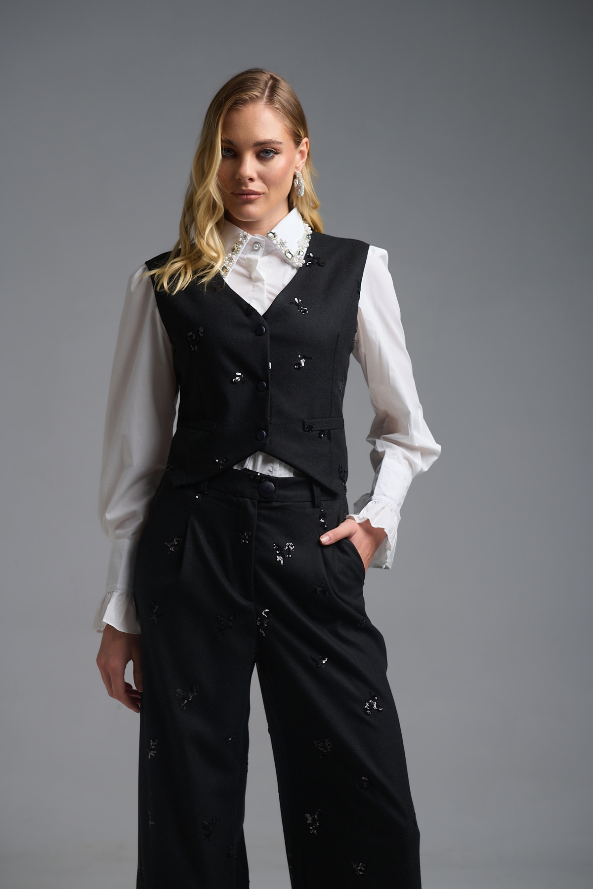 Kelly's Γιλέκο Με Πούλια Λουλούδια