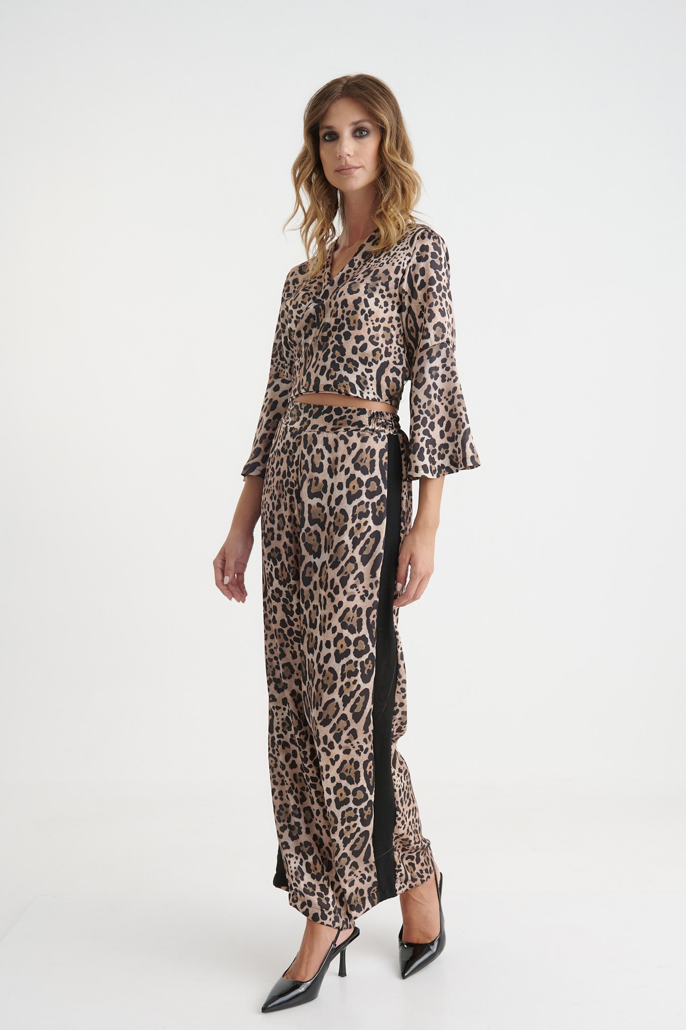 Kelly's Animal Printed Wide Leg Pants