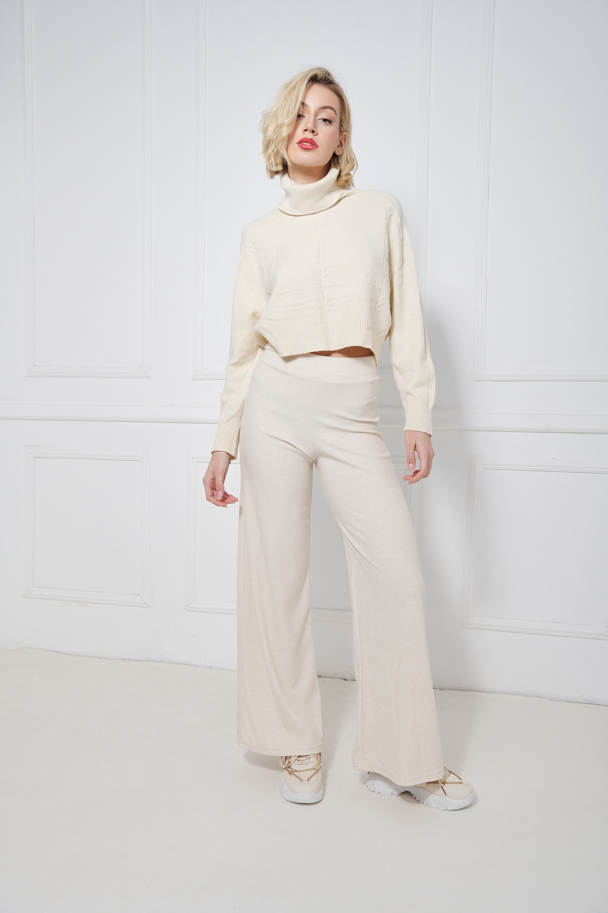 Kelly's Knitted  Wide Pants