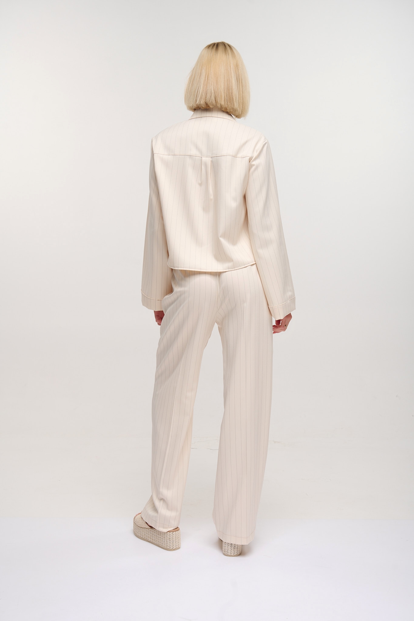 Striped Elastic Waist Pants Designed by Kellys