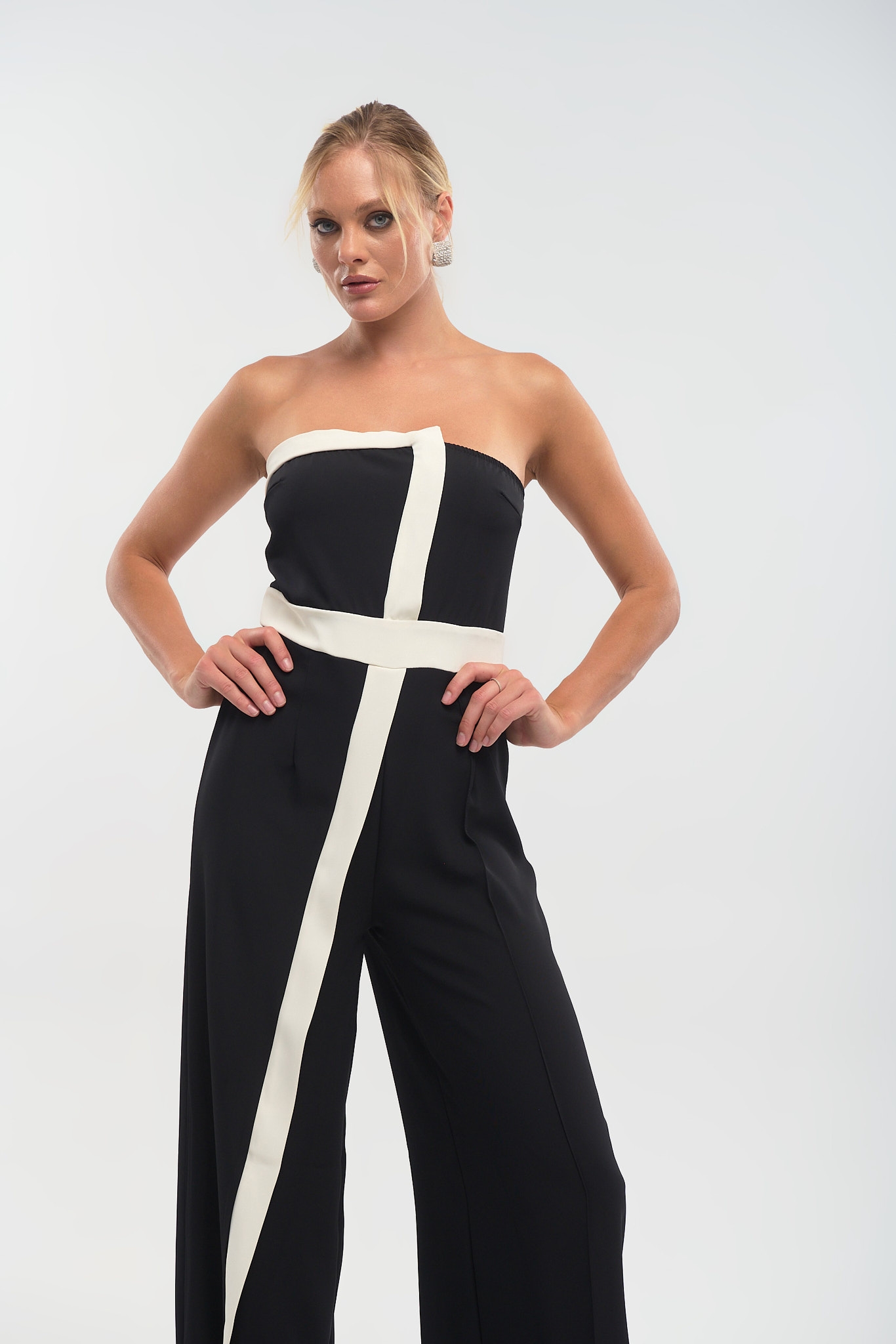 Kelly's Black & White Jumpsuit