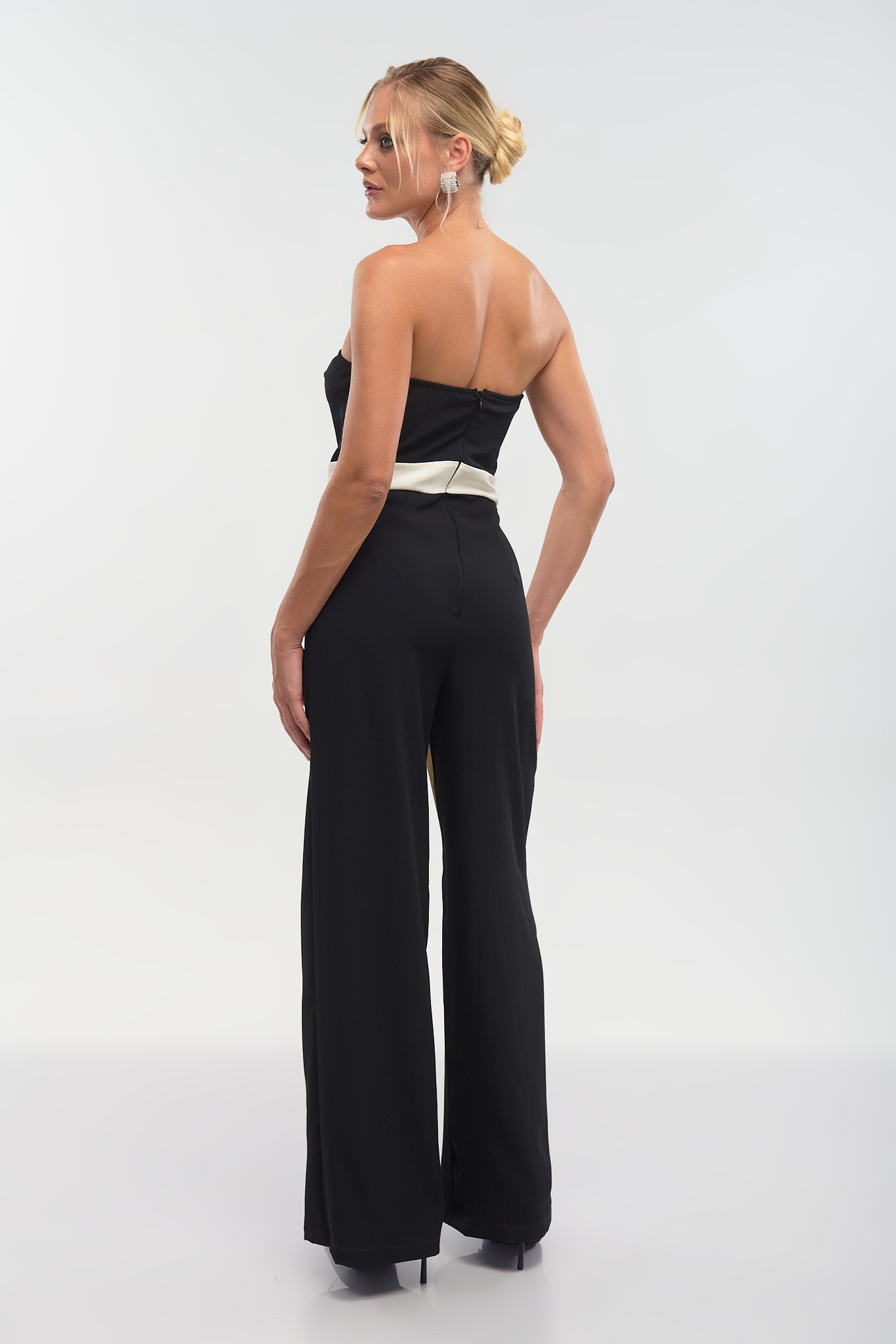 Kelly's Black & White Jumpsuit
