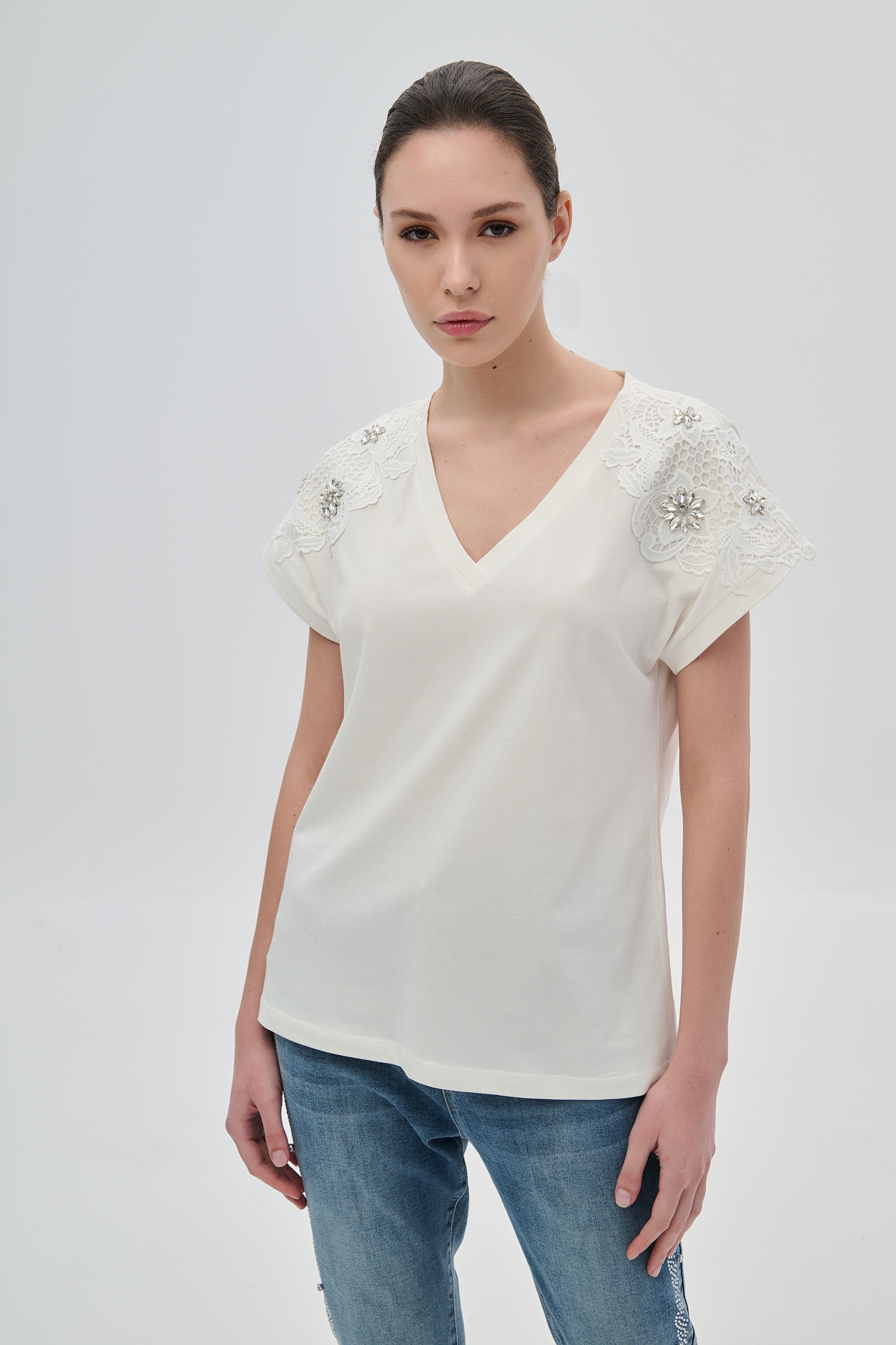 De-Javu T-shirt Με Κηπούρ Στον Ώμο