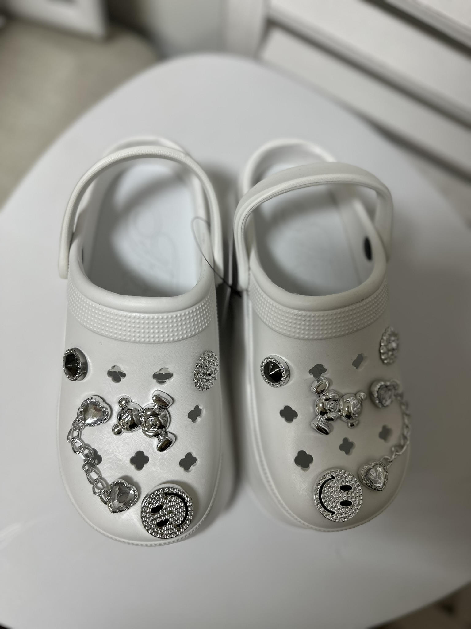 Chunky Platform Clogs with Charms