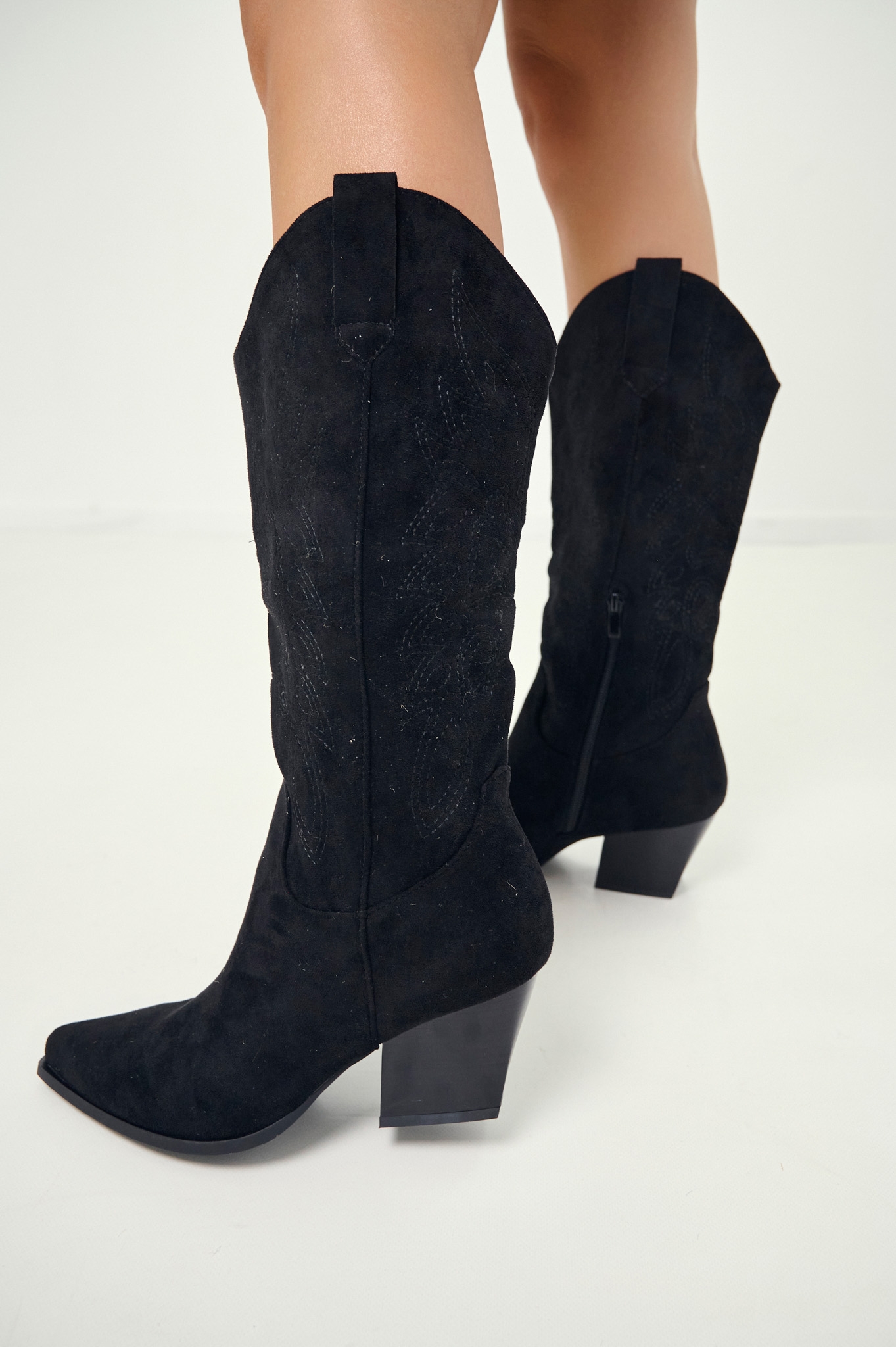 Μπότα Cow Χαμηλή Ραφές Πλάι