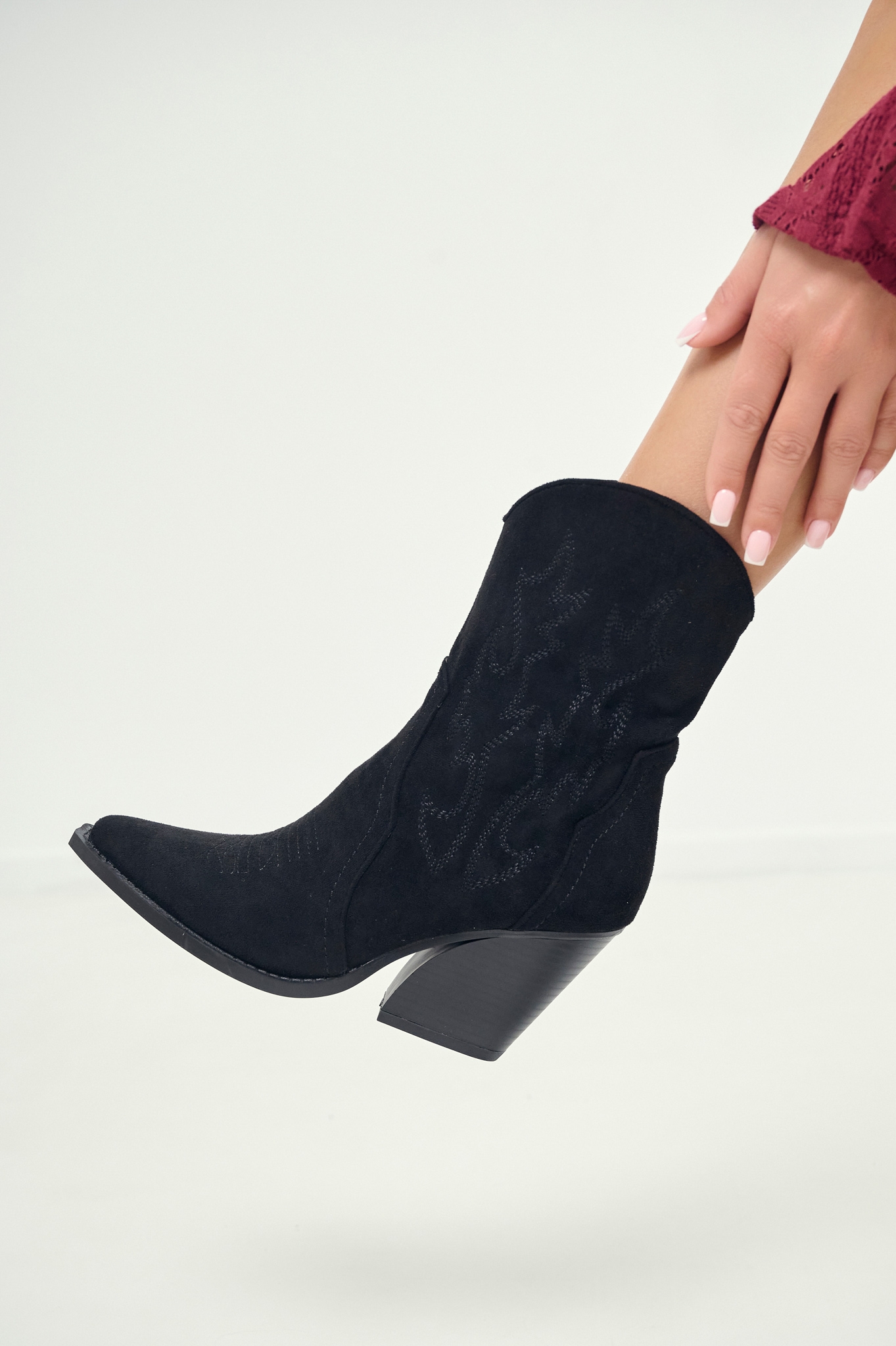 Μποτάκι Cow Λοξό Με Ραφές