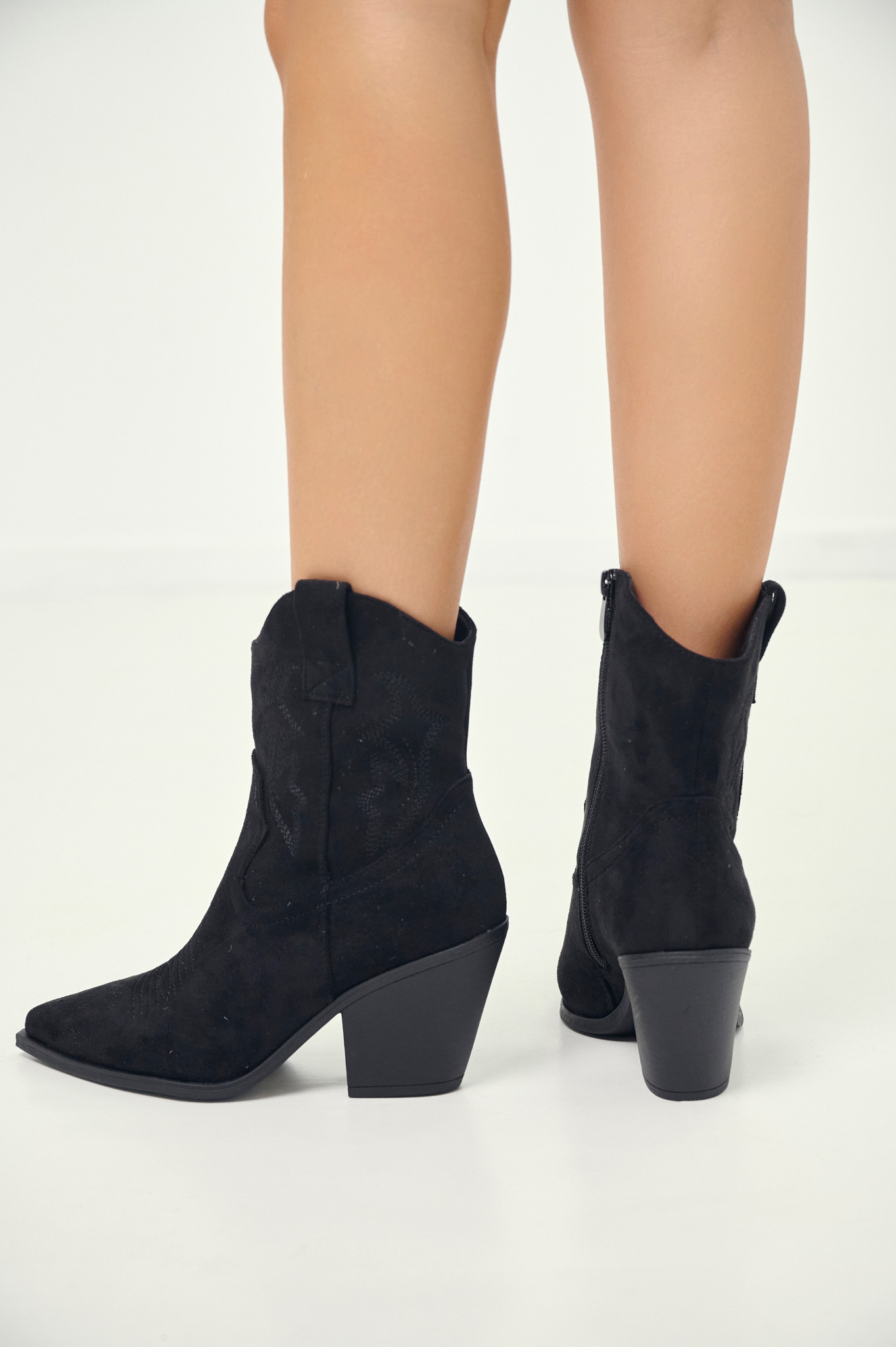 Μποτάκι Cow Ραφές Πλάι