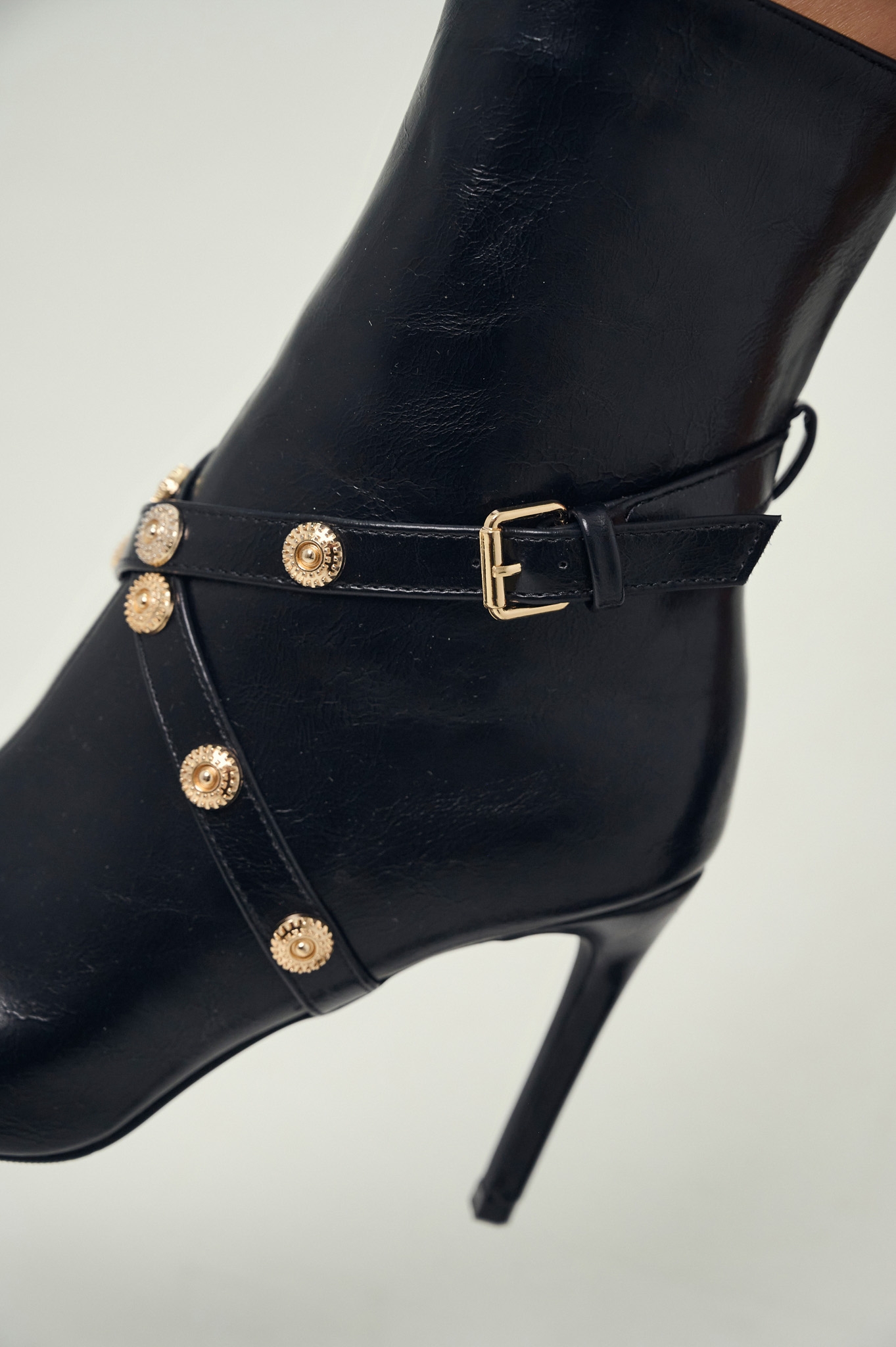 Cross Strapped Ankle Boots