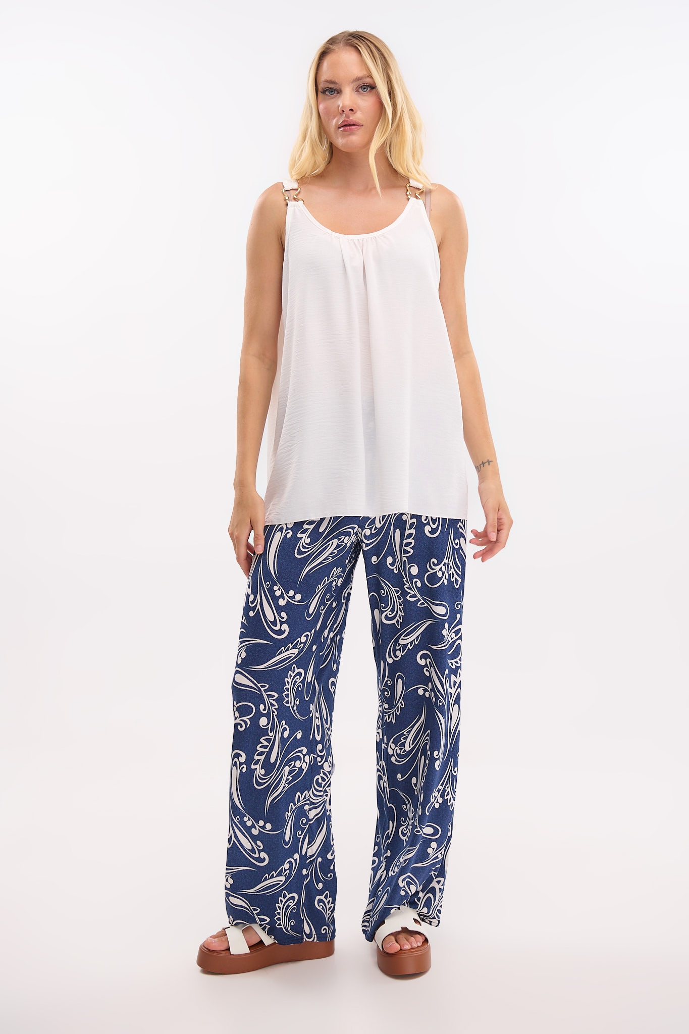 Top with Strap & Gold Buckle