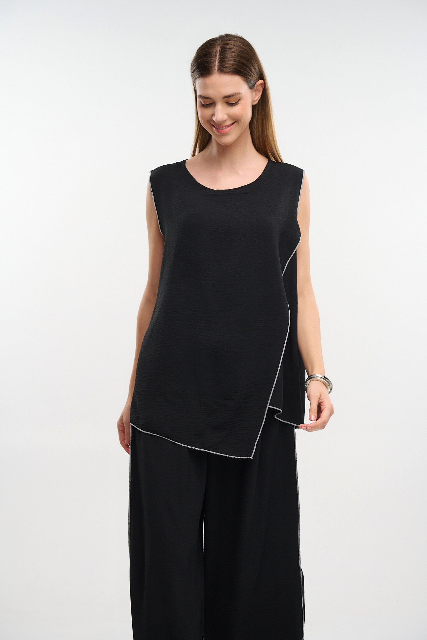 Set Blouse & Pants With Outhread