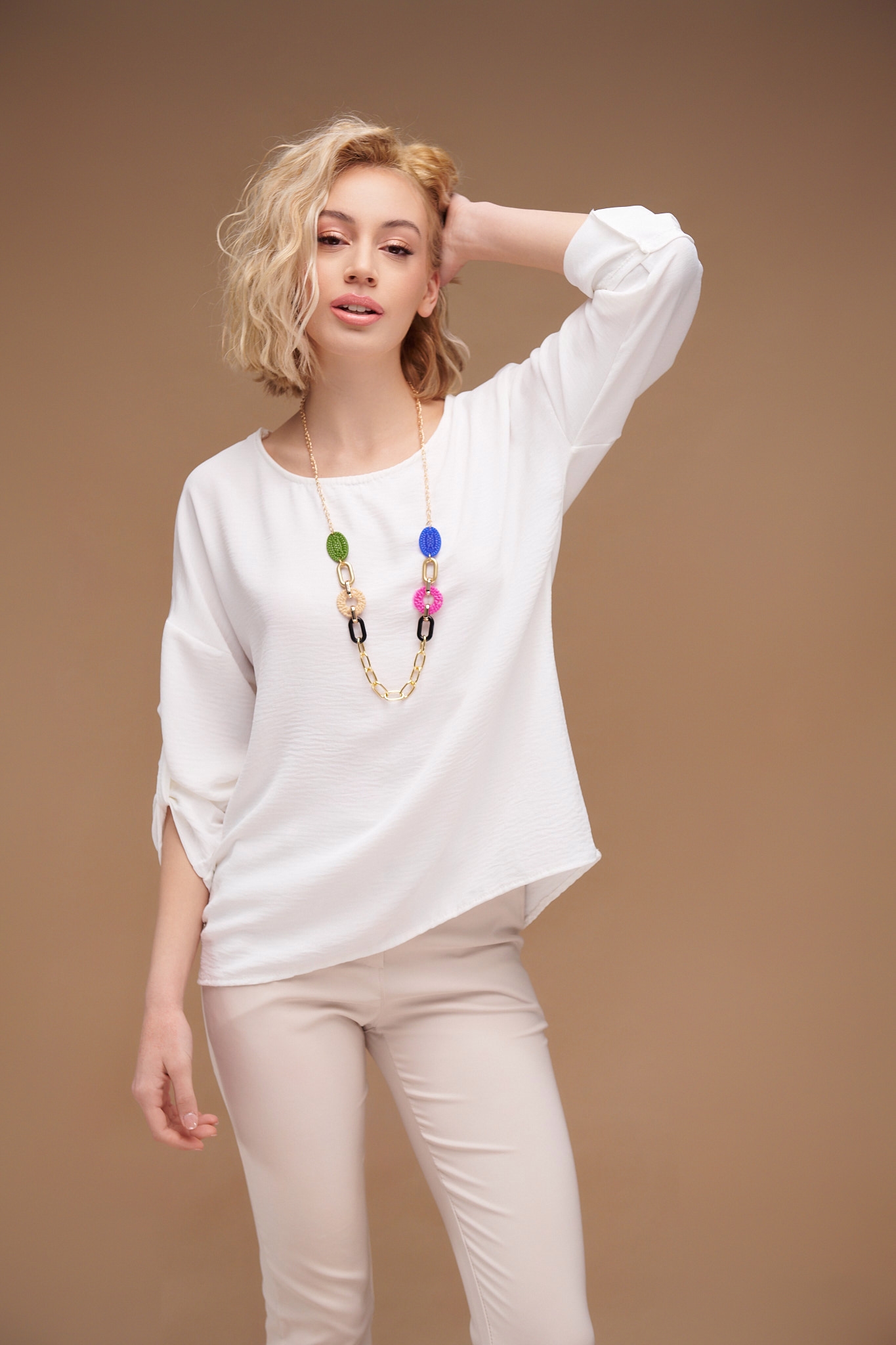 Buttoned Back Blouse