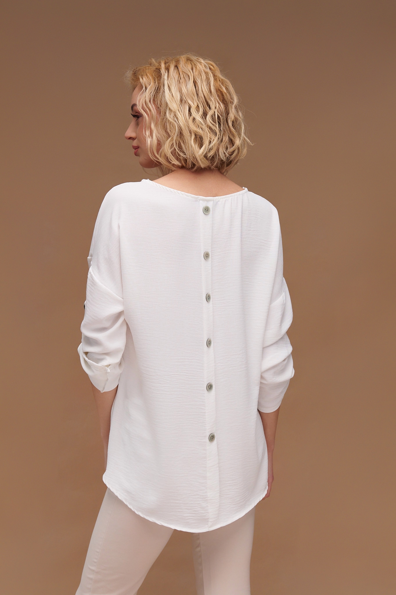 Buttoned Back Blouse