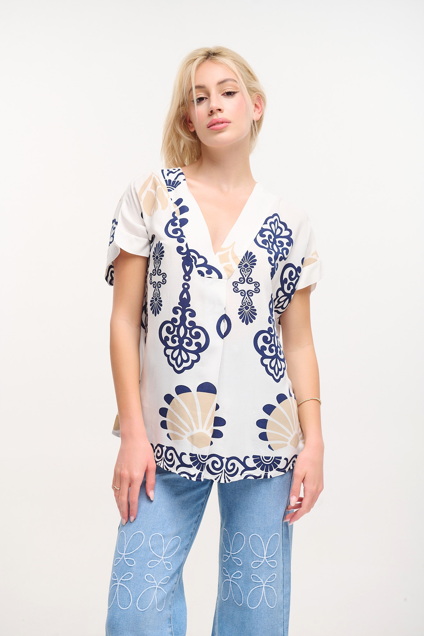 V Neck Blouse