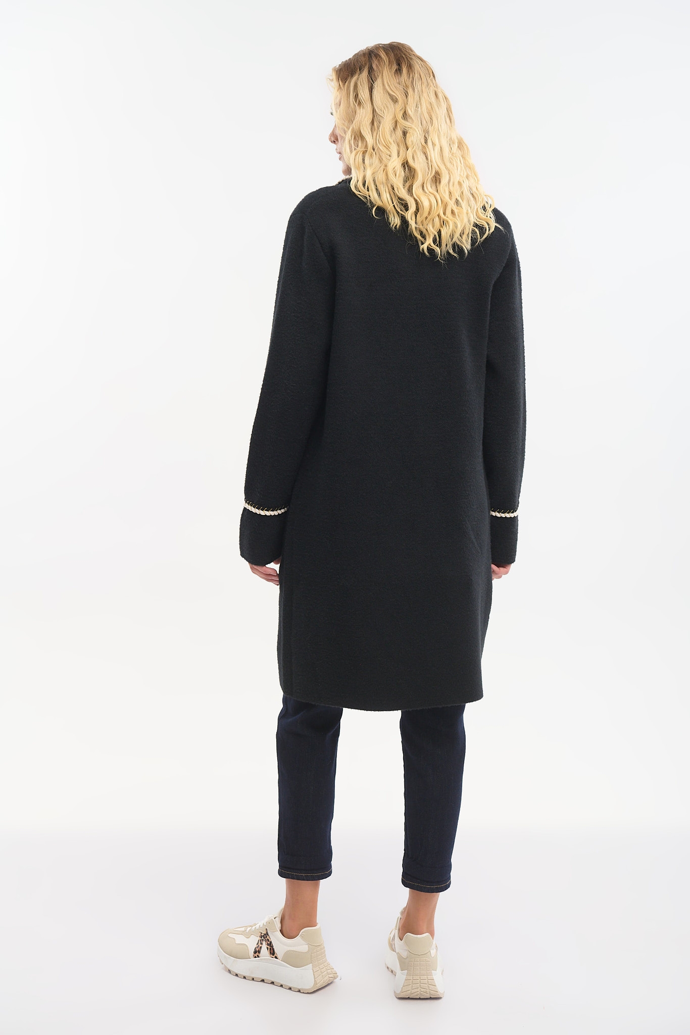 Mao Collar Mohair Coat – Elegant & Timeless