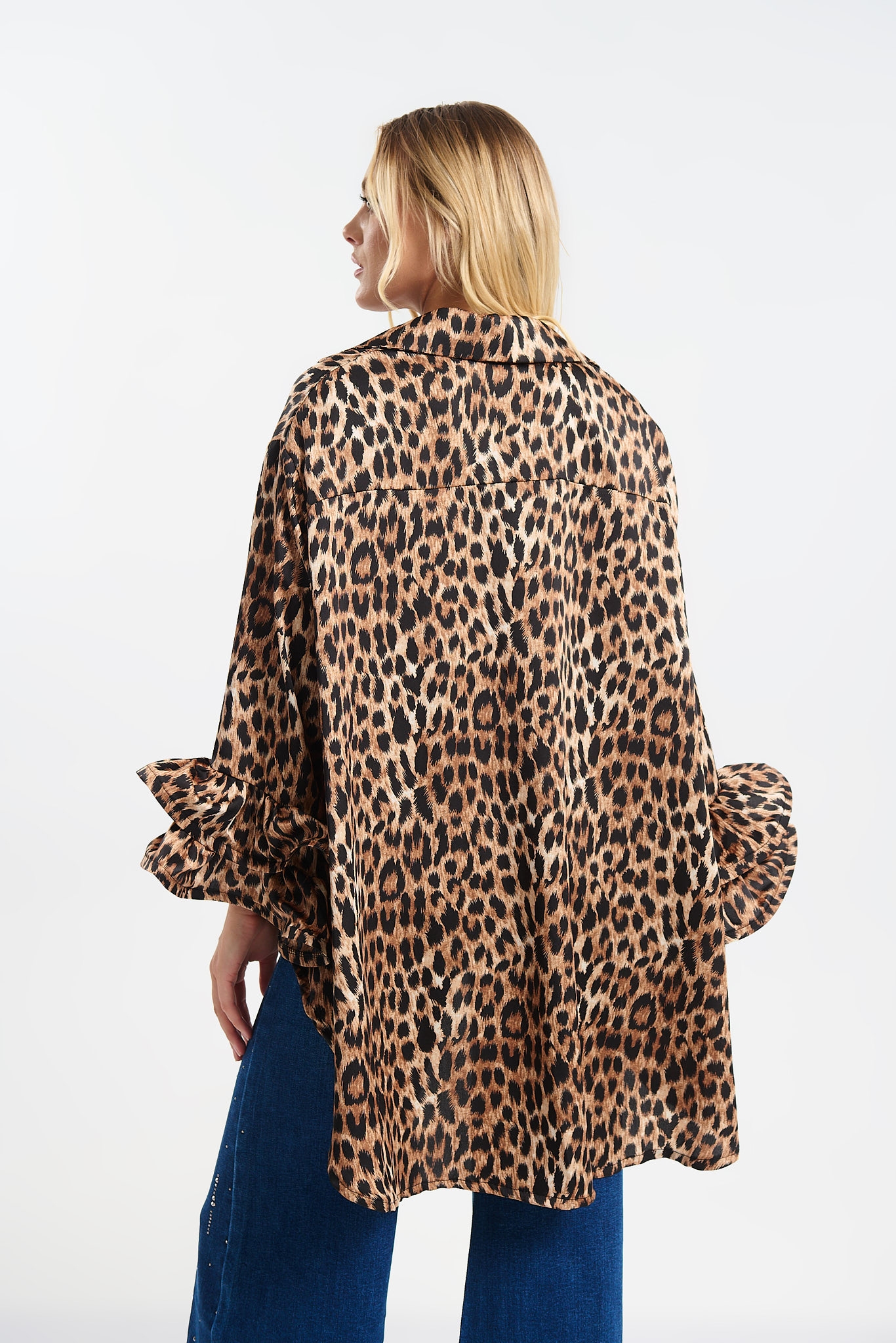 Πουκαμίσα με 3D Μανίκια & Animal Print