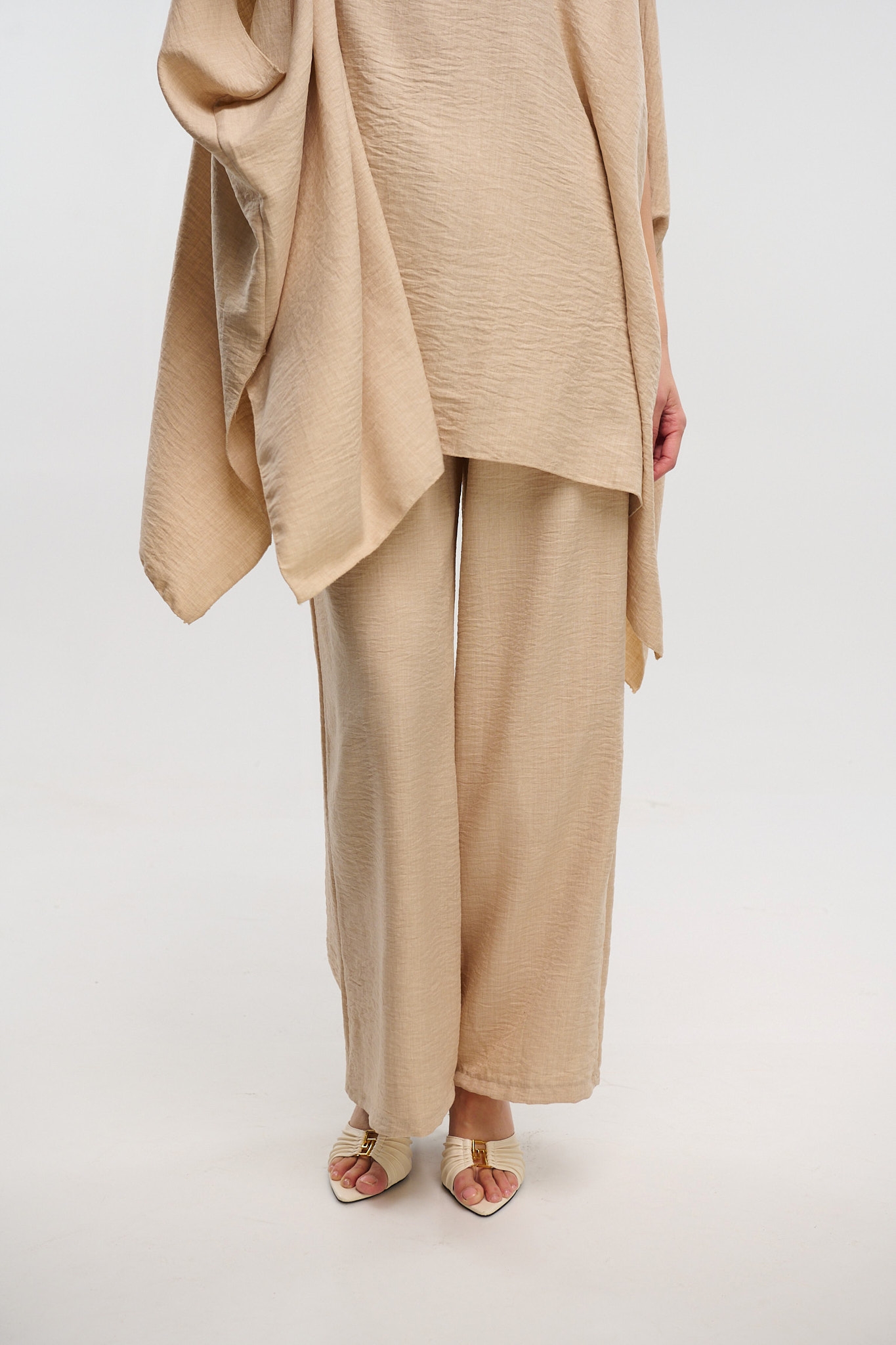 Set Batwing Blouse With Pants