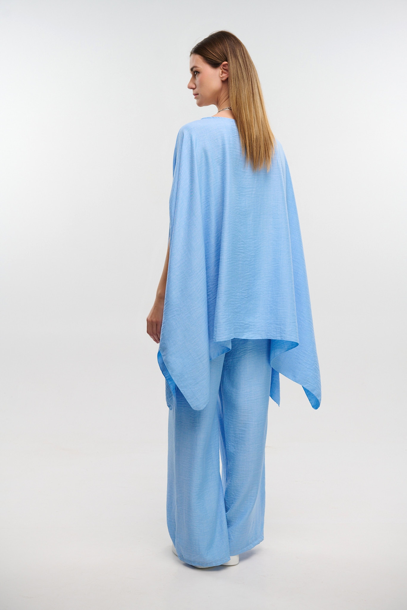 Set Batwing Blouse With Pants