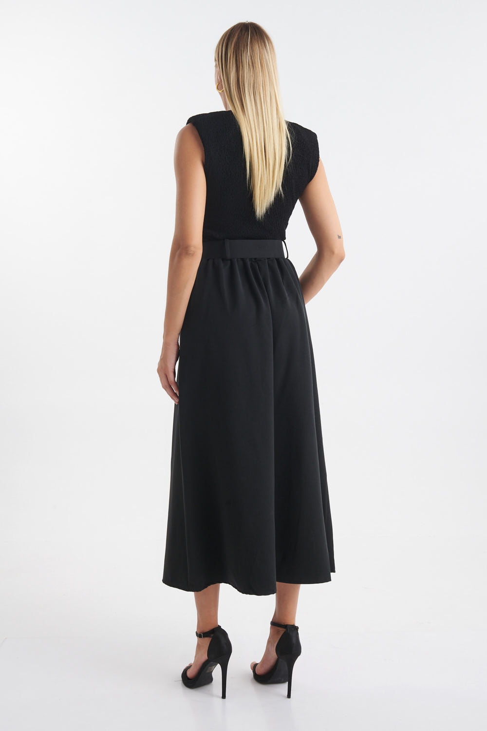 Belted Maxi Skirt