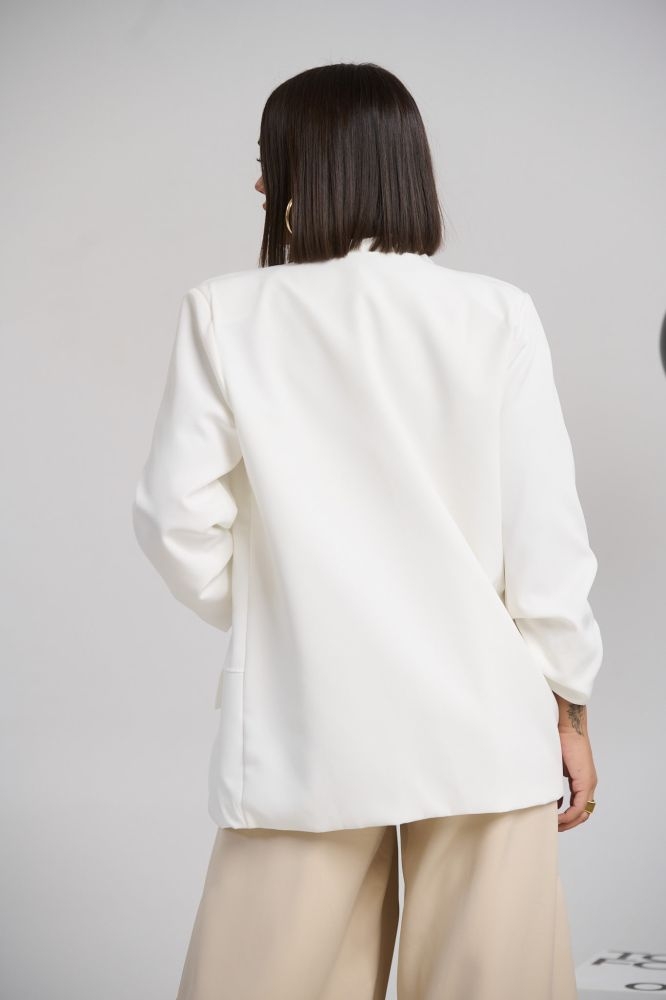 Ruched Sleeve Jacket