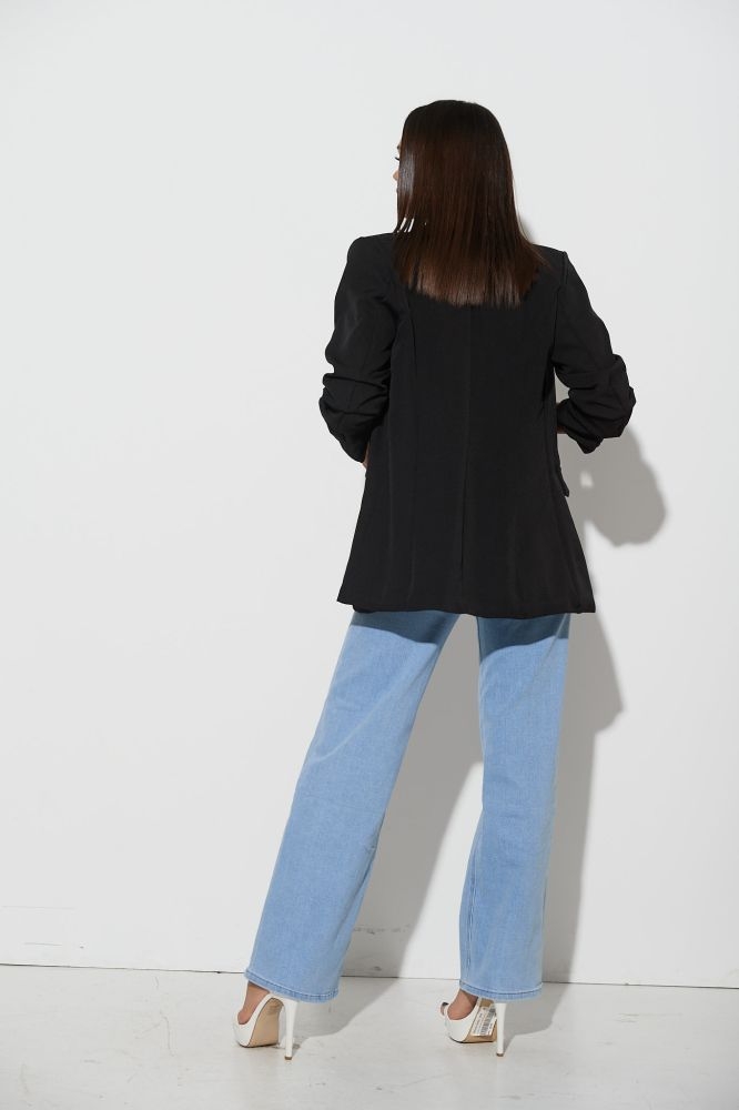 Ruched Sleeve Jacket