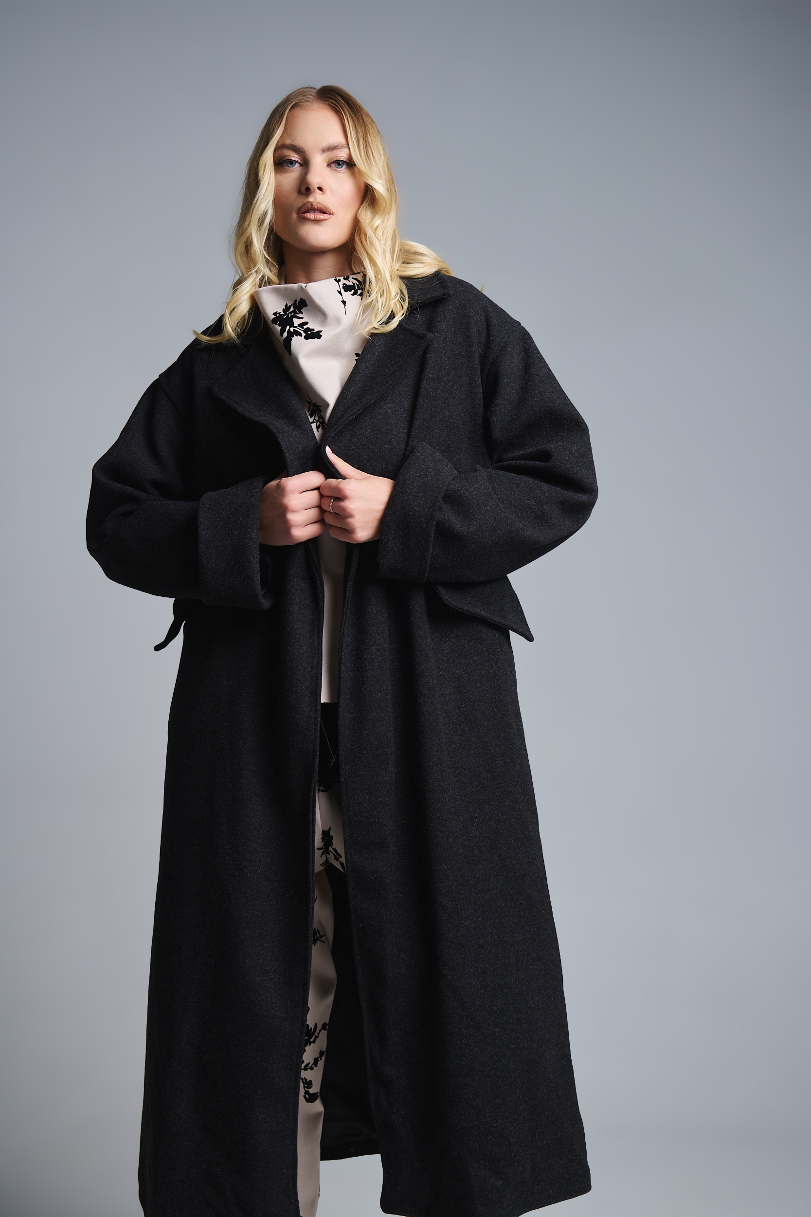 Παλτό Μακρύ Με Γιακά